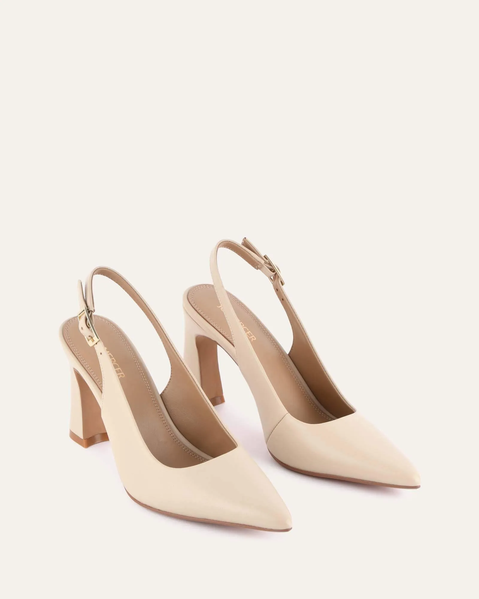 DANICA HIGH HEELS SAND LEATHER Jo Mercer