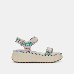 DEBRA SANDALS IVORY MULTI NUBUCK Dolce Vita