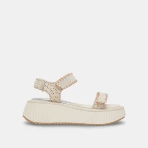 DEBRA SANDALS IVORY SUEDE Dolce Vita