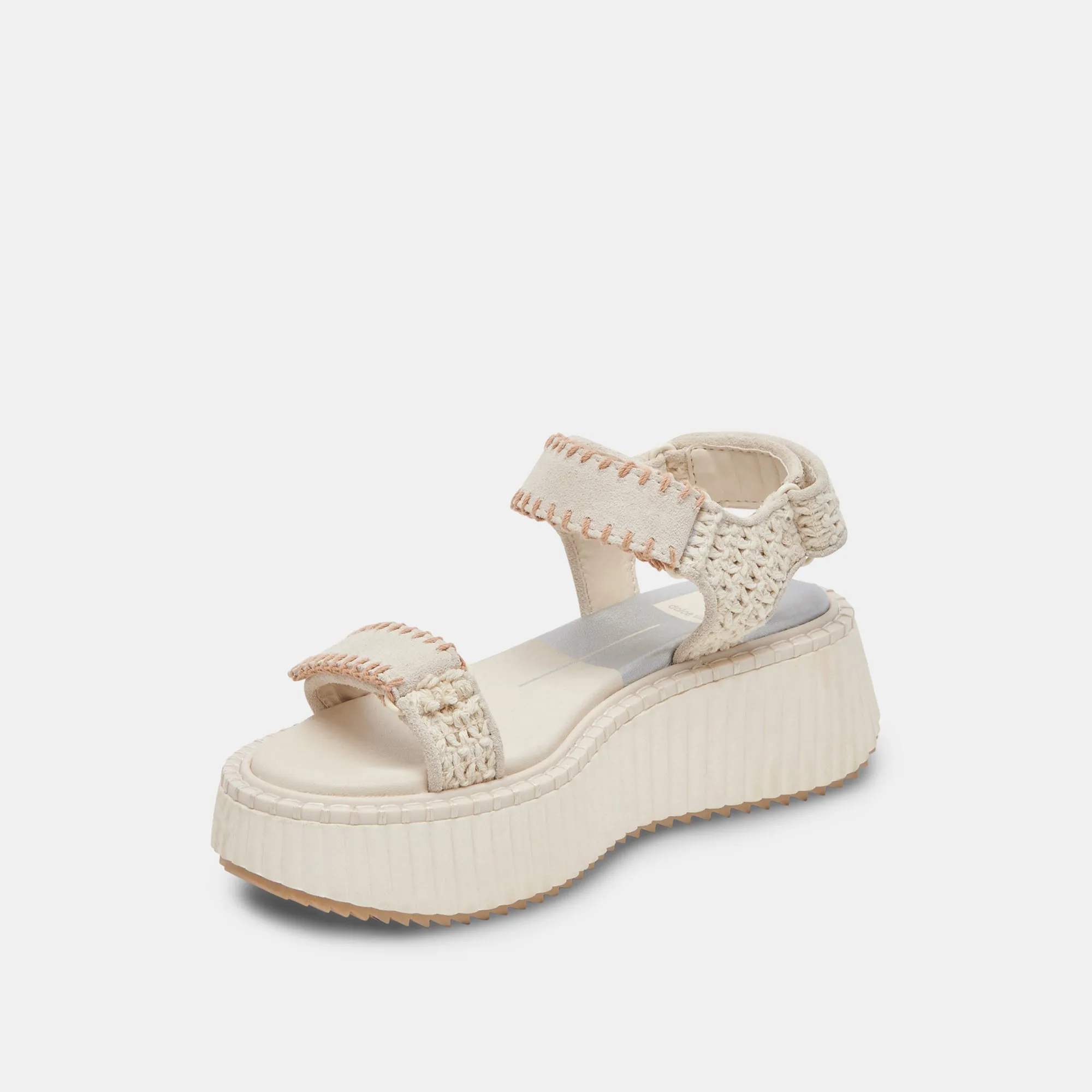 DEBRA SANDALS IVORY SUEDE Dolce Vita