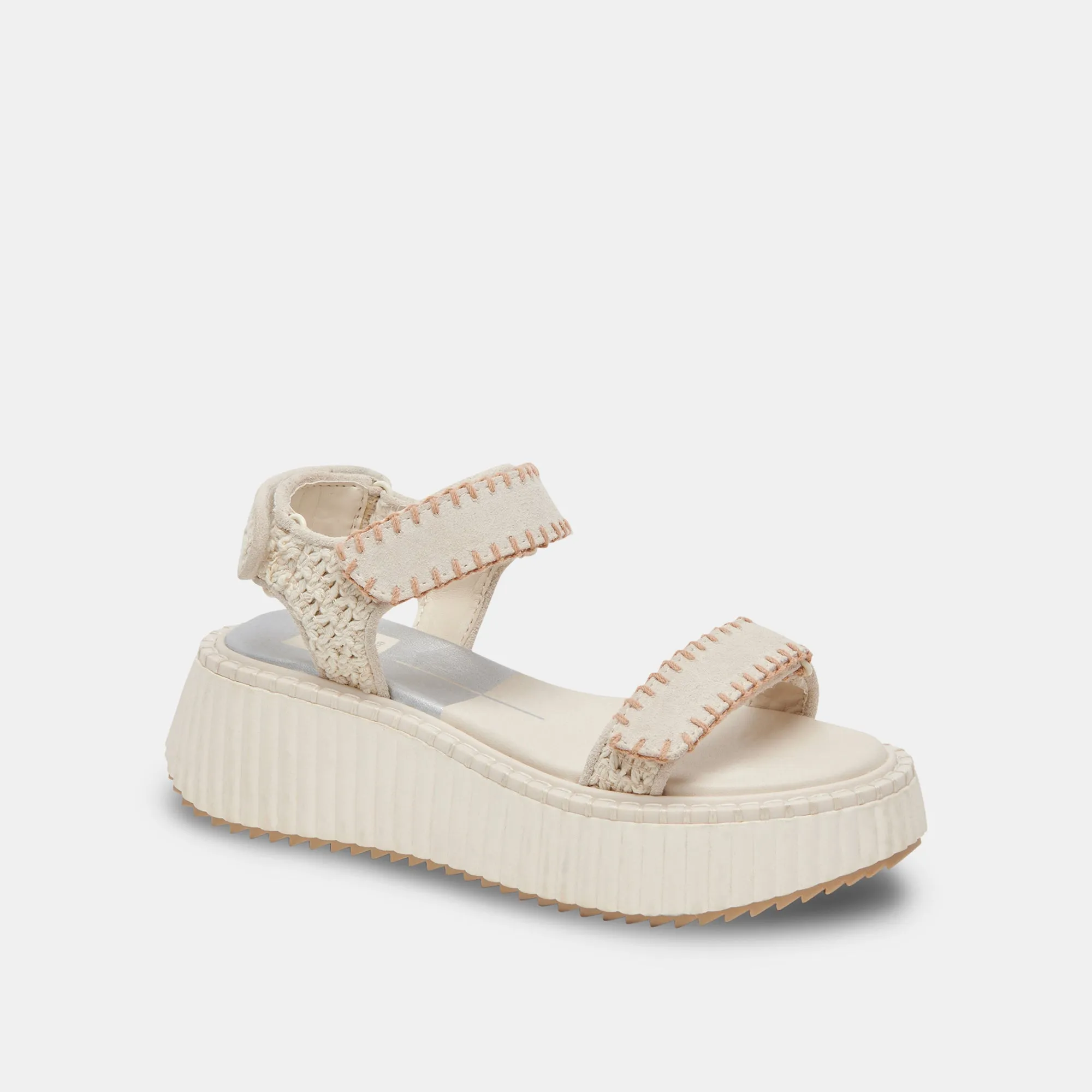 DEBRA SANDALS IVORY SUEDE Dolce Vita