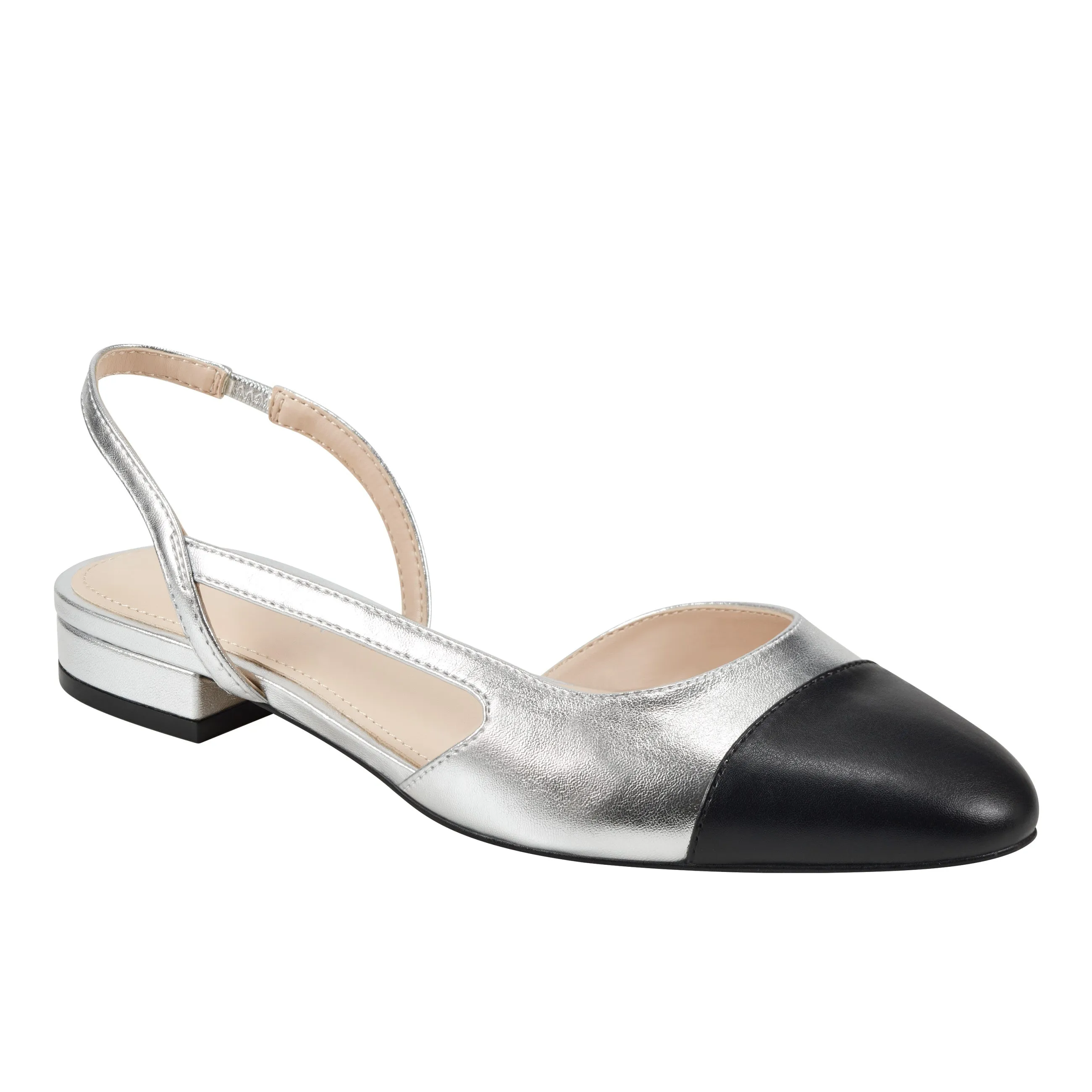 Dela Closed Toe Slingback Dress Flat -MARC FISHER