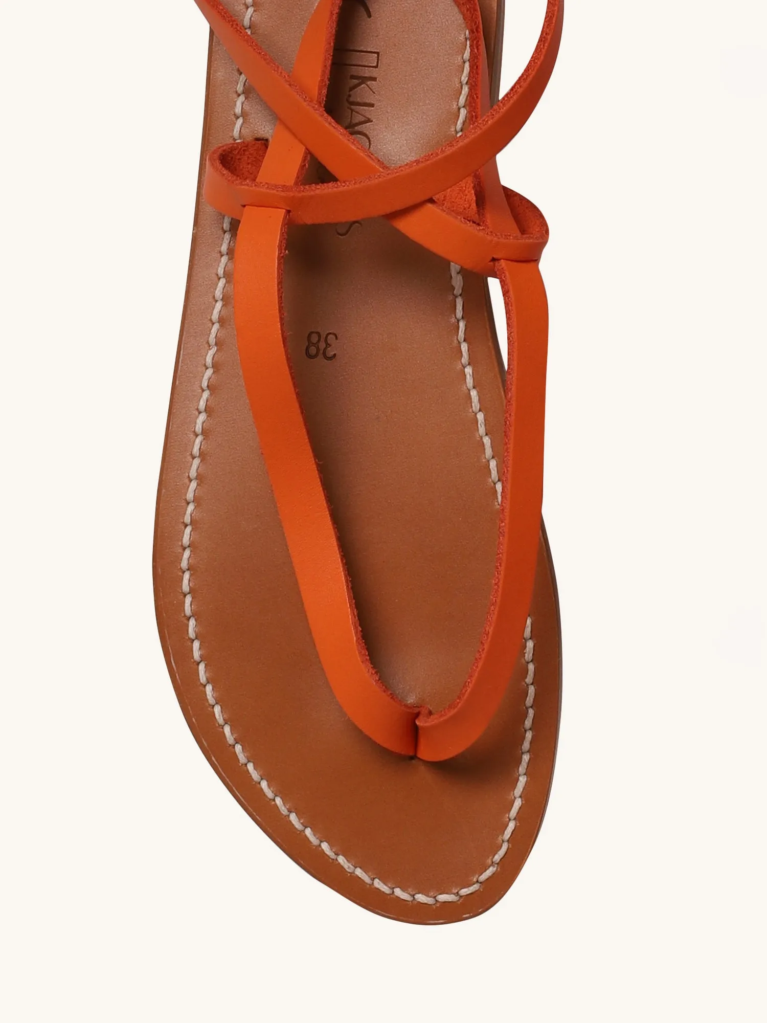 Delta Sandal in Mandarine