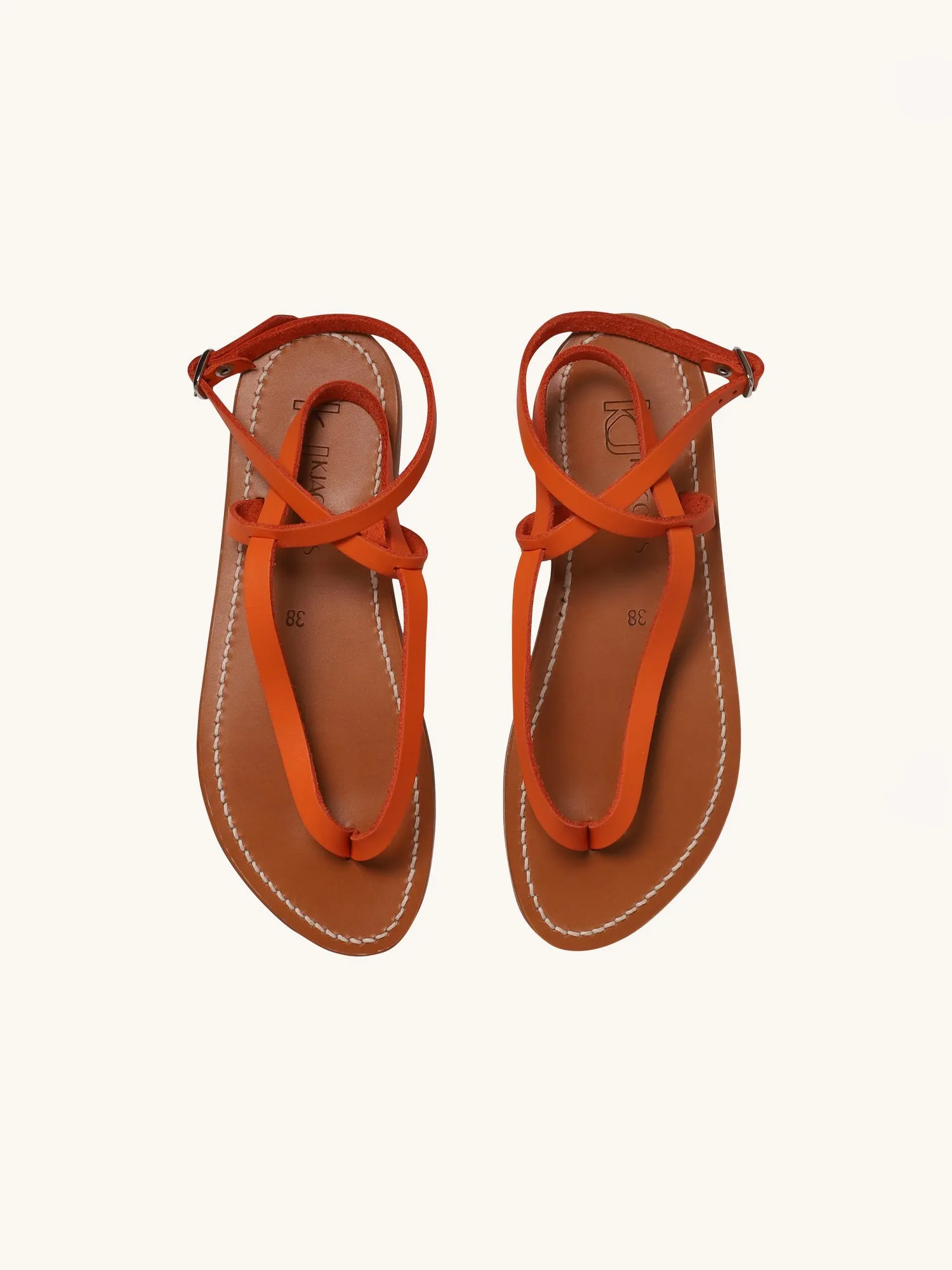 Delta Sandal in Mandarine