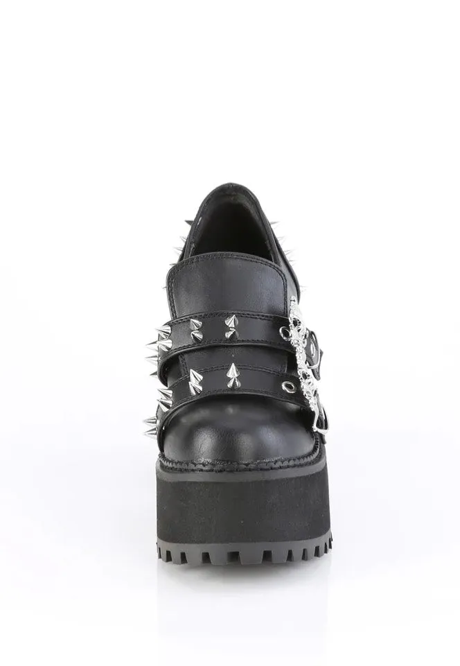 DemoniaCult - Assault 38 Black - Heels