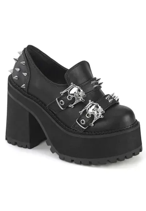 DemoniaCult - Assault 38 Black - Heels