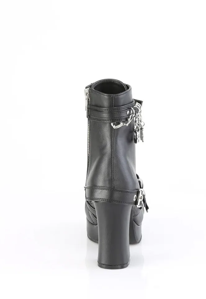 DemoniaCult - Gothika 66 Black - Heels