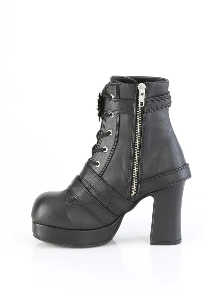 DemoniaCult - Gothika 66 Black - Heels