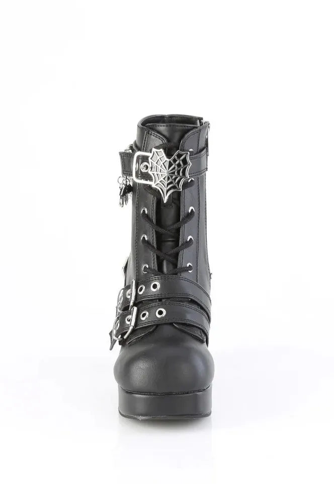 DemoniaCult - Gothika 66 Black - Heels