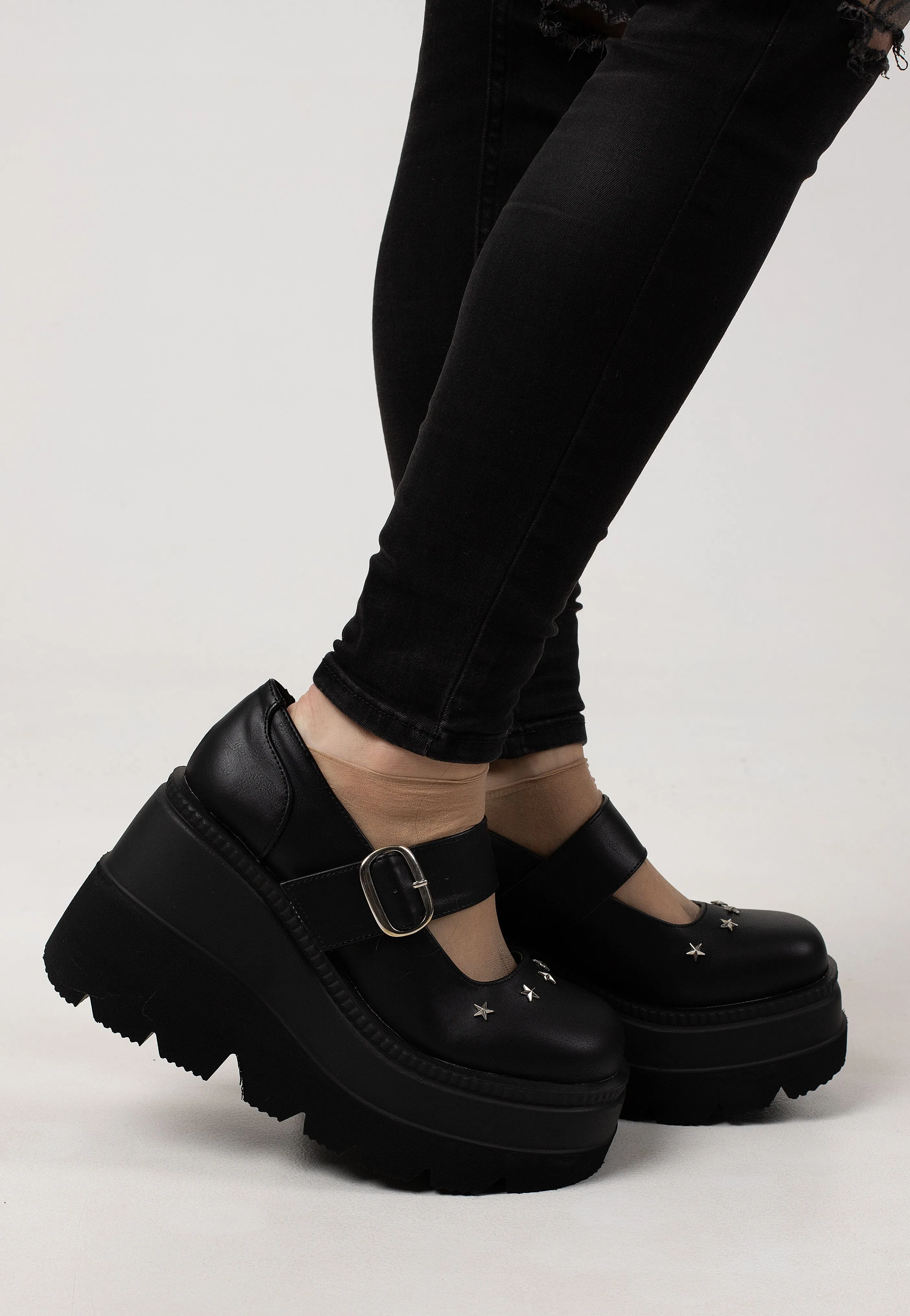 DemoniaCult - Shaker 23 Black - Heels