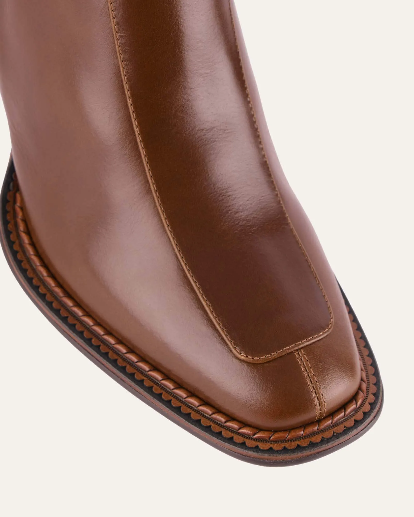 DEVINA MID ANKLE BOOTS DARK CHOC LEATHER Jo Mercer