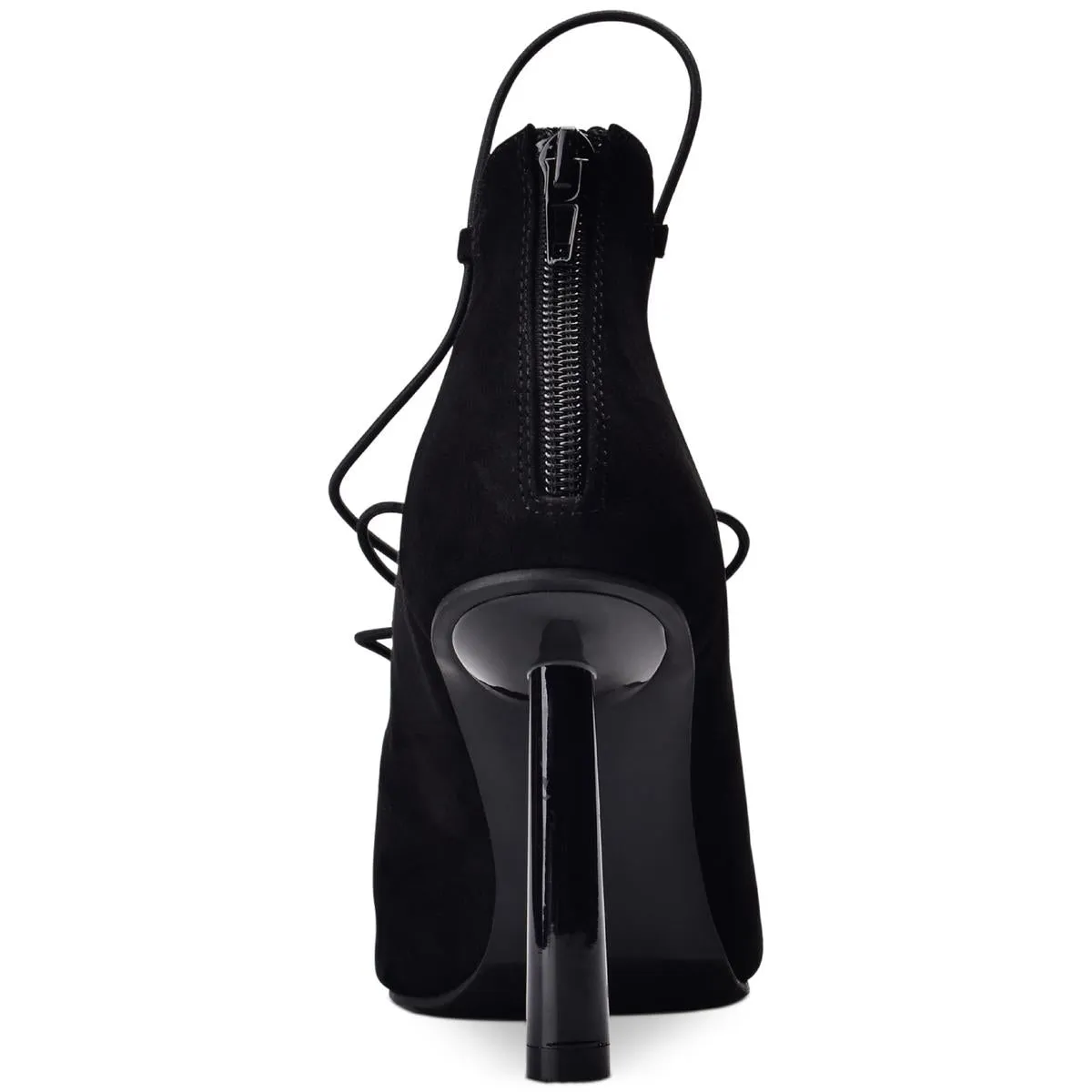 Dezmun Womens Lace-Up Zip-Up Lace-Up Heels