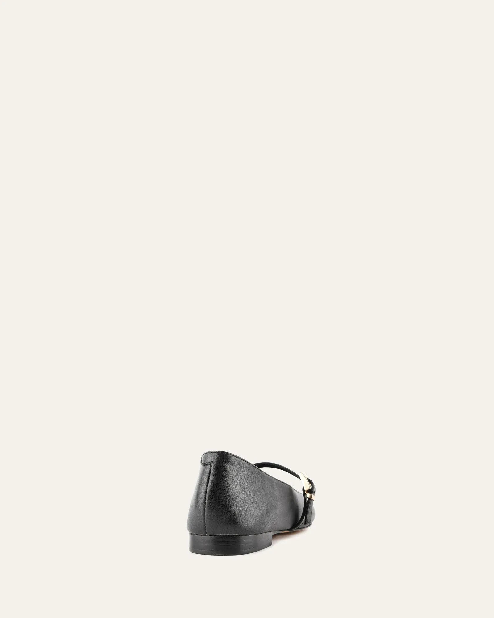 DILARIA DRESS FLATS BLACK LEATHER Jo Mercer