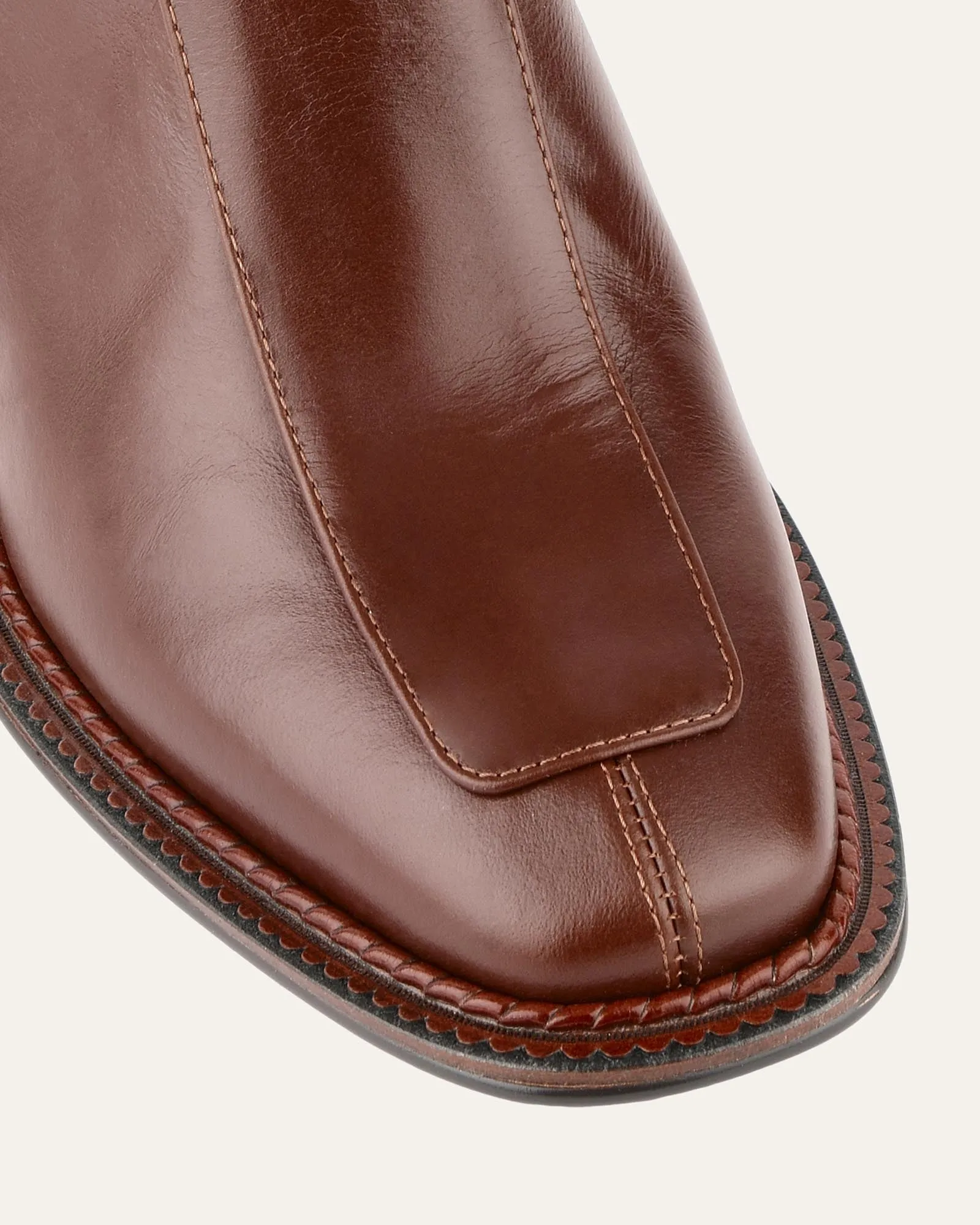 DIVINE KNEE BOOTS DARK CHOC LEATHER Jo Mercer