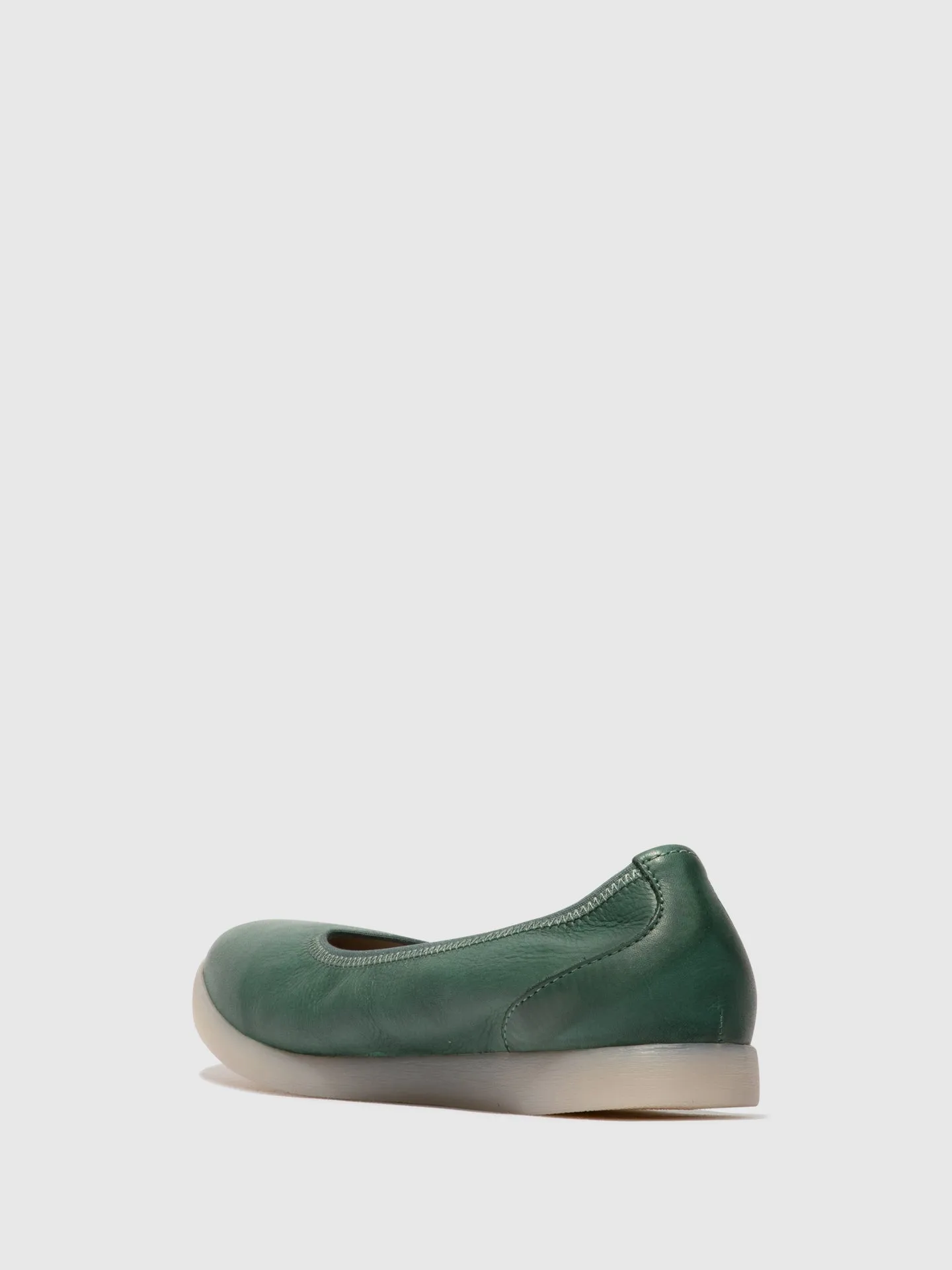 Elasticated Ballerinas LETI646SOF GREEN