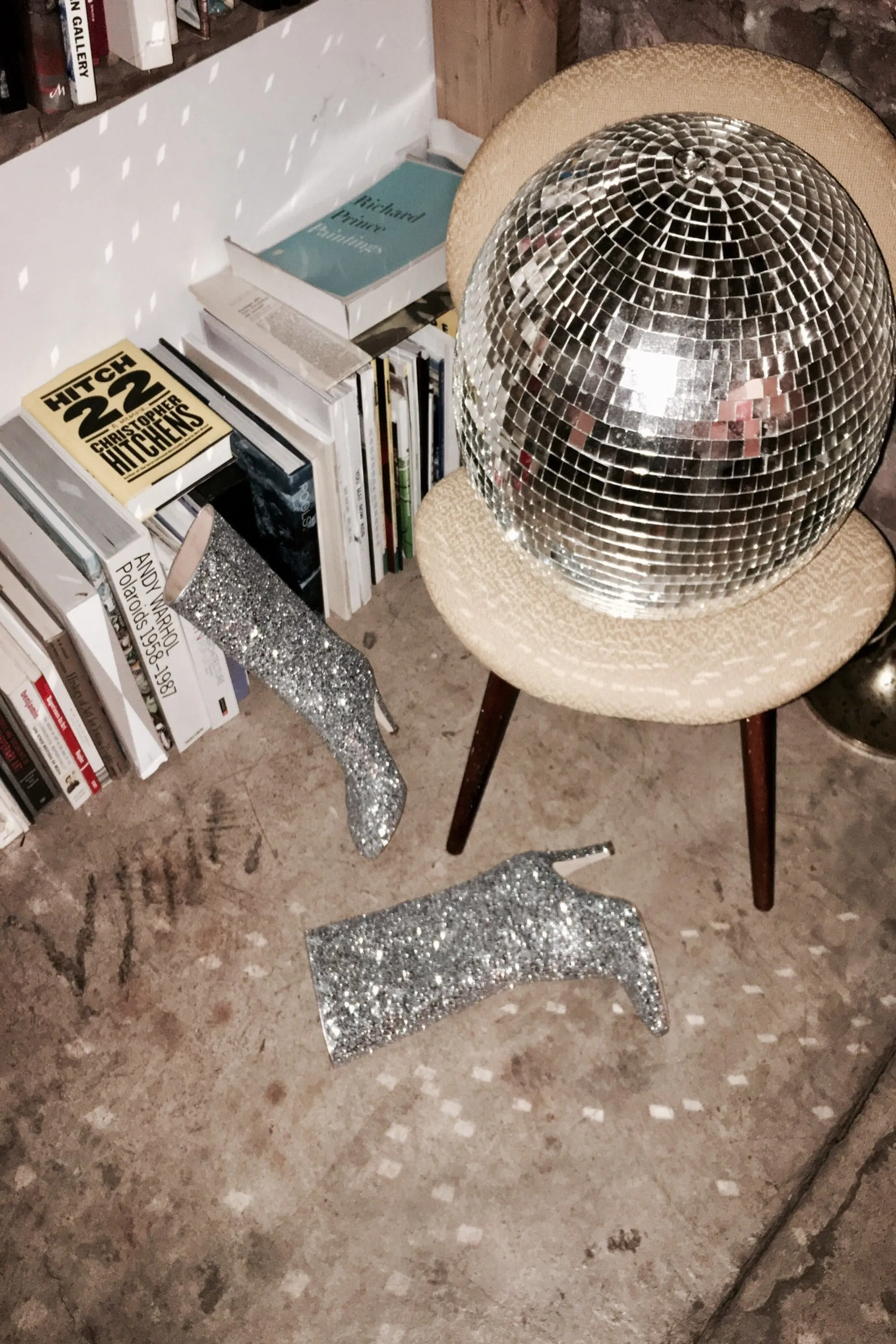 Elevator Boot in Disco Dust Glitter Brother Vellies