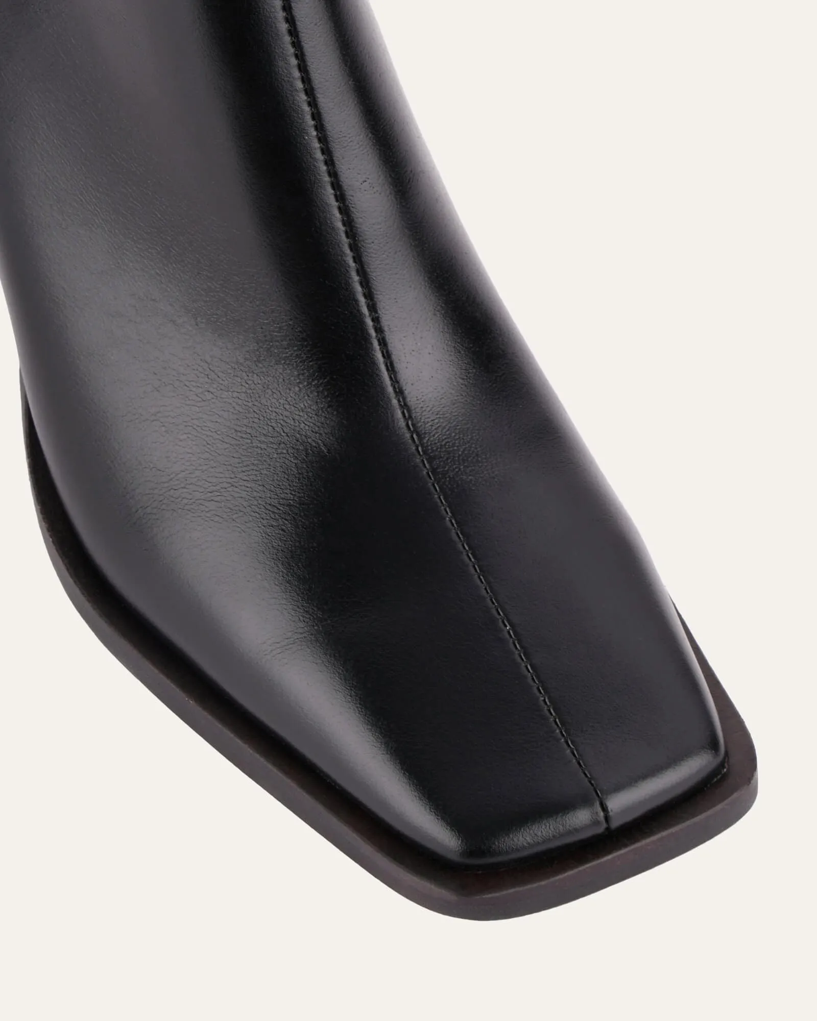 ELIAS KNEE BOOTS BLACK LEATHER Jo Mercer