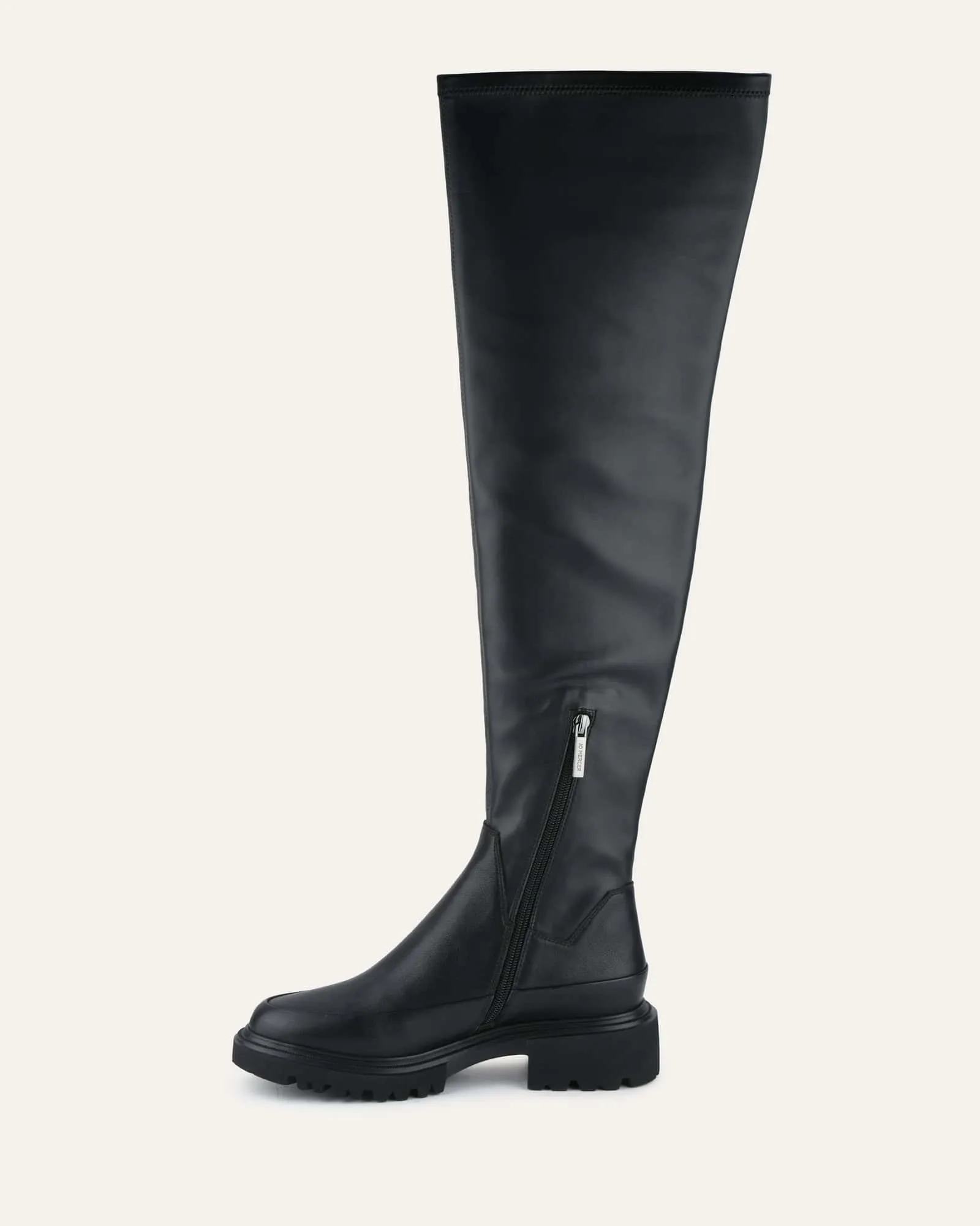 ELLA OVER THE KNEE BOOTS BLACK Jo Mercer