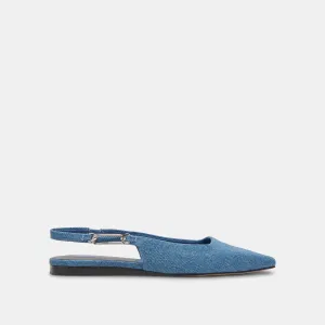 ELLEY FLATS BLUE DENIM Dolce Vita