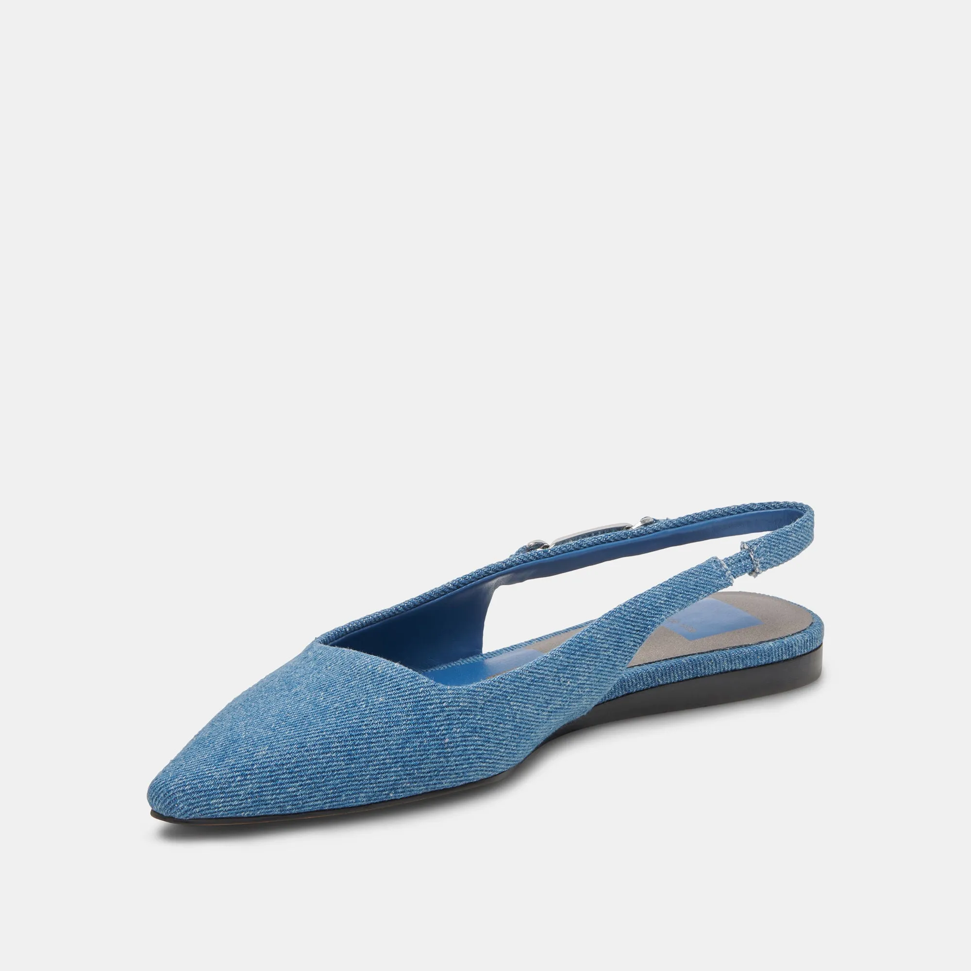 ELLEY FLATS BLUE DENIM Dolce Vita