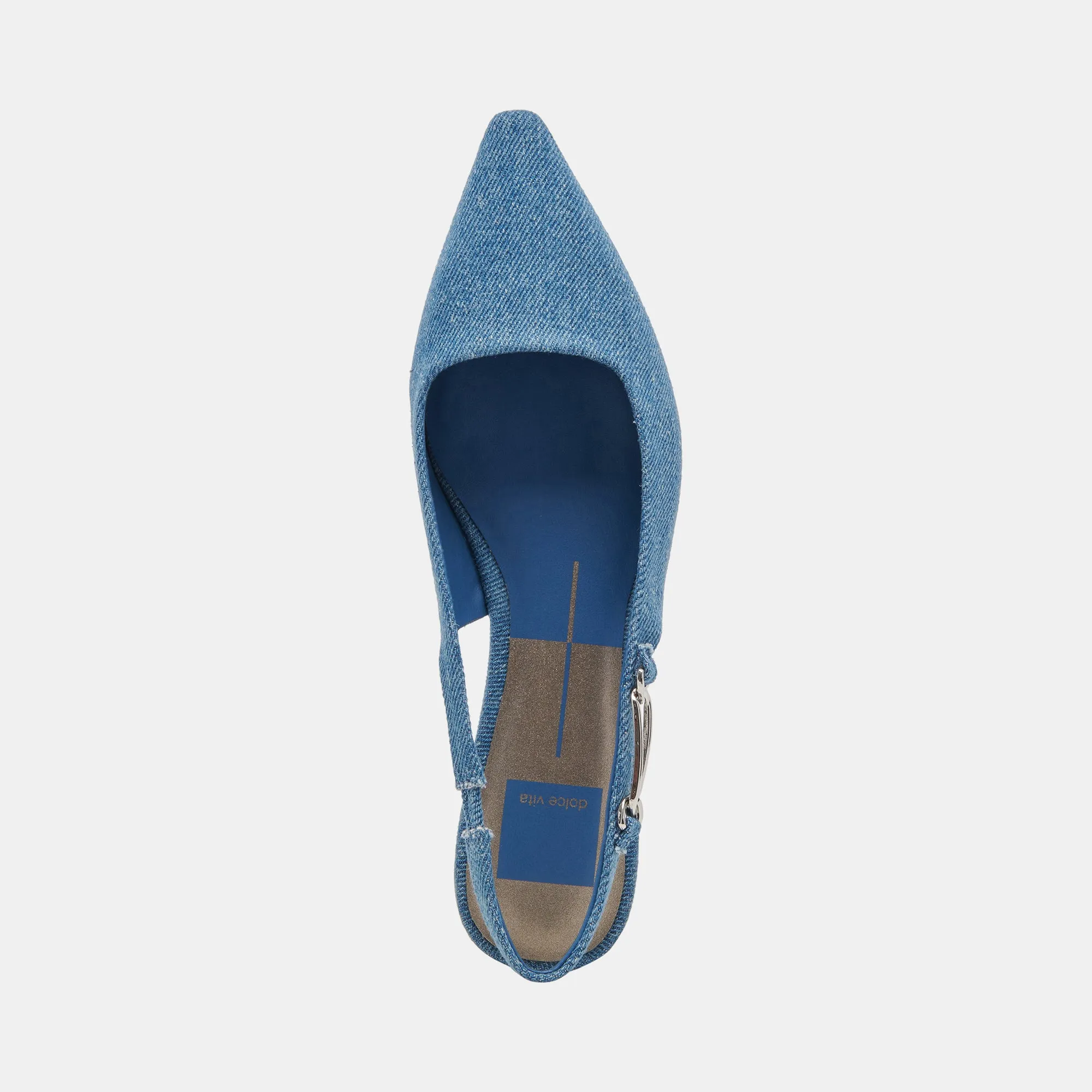 ELLEY FLATS BLUE DENIM Dolce Vita