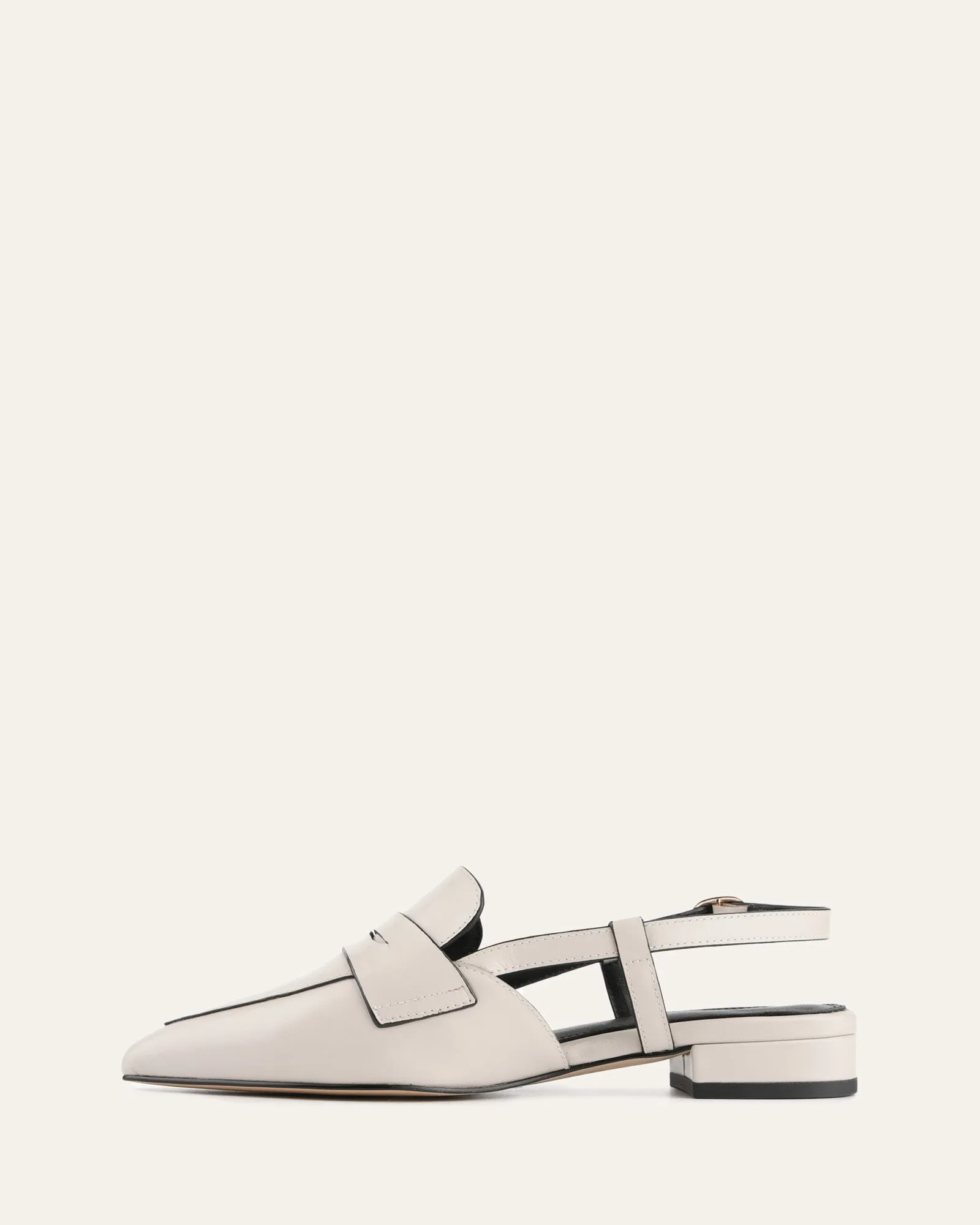 ELOISE DRESS FLATS BONE LEATHER Jo Mercer