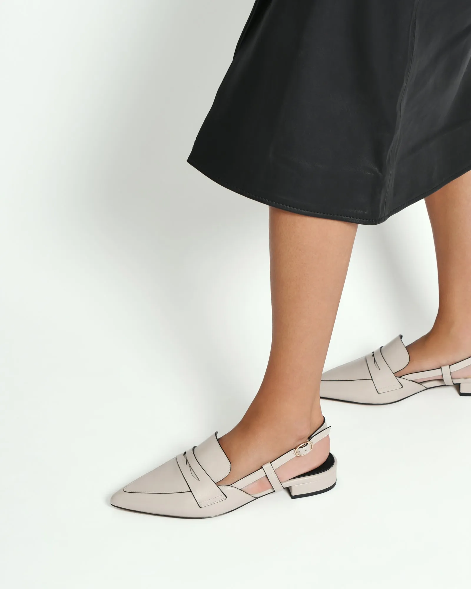 ELOISE DRESS FLATS BONE LEATHER Jo Mercer