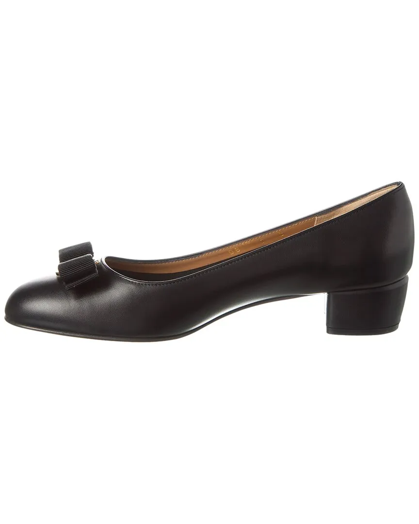 Ferragamo Vara Leather Flat