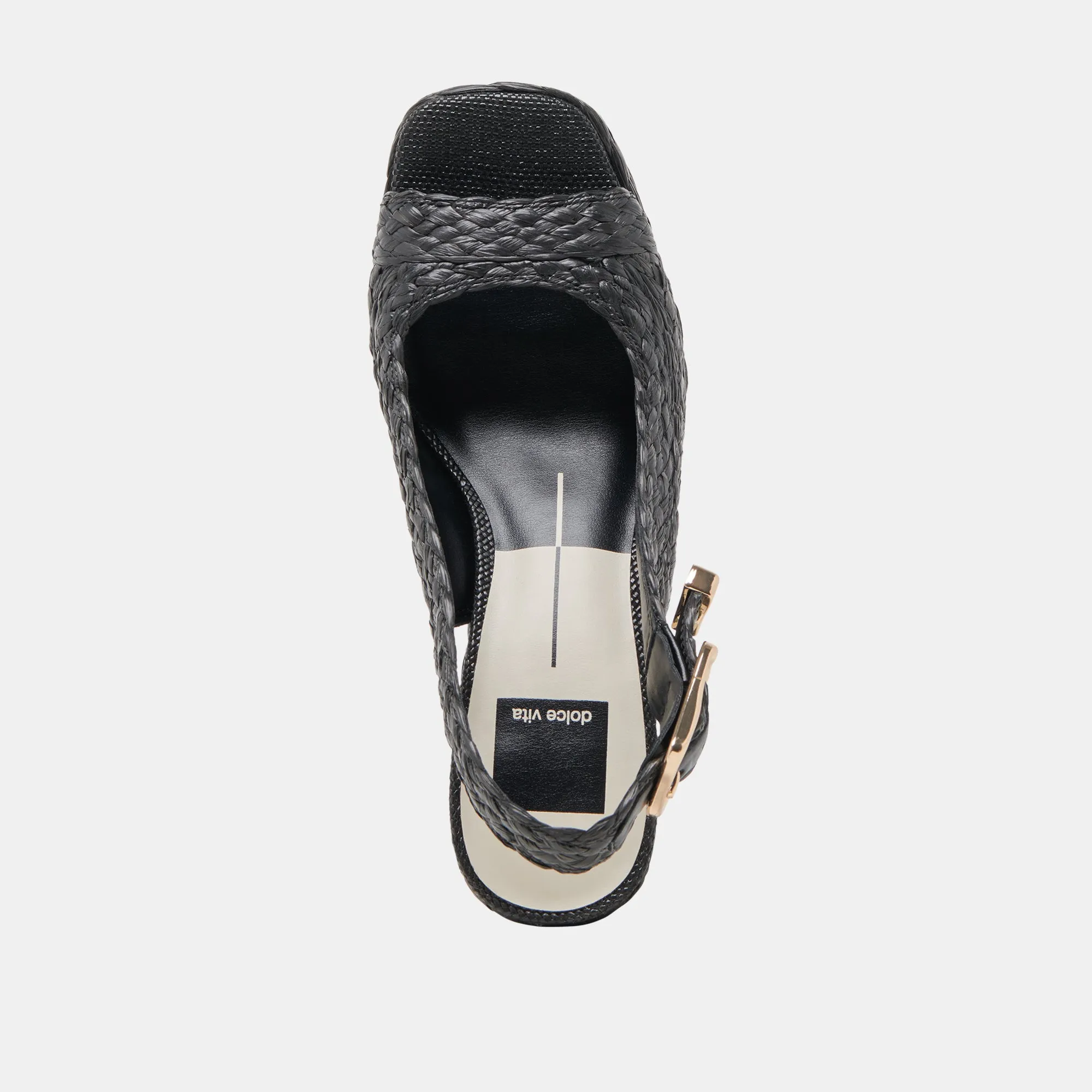 FLORES HEELS ONYX RAFFIA Dolce Vita