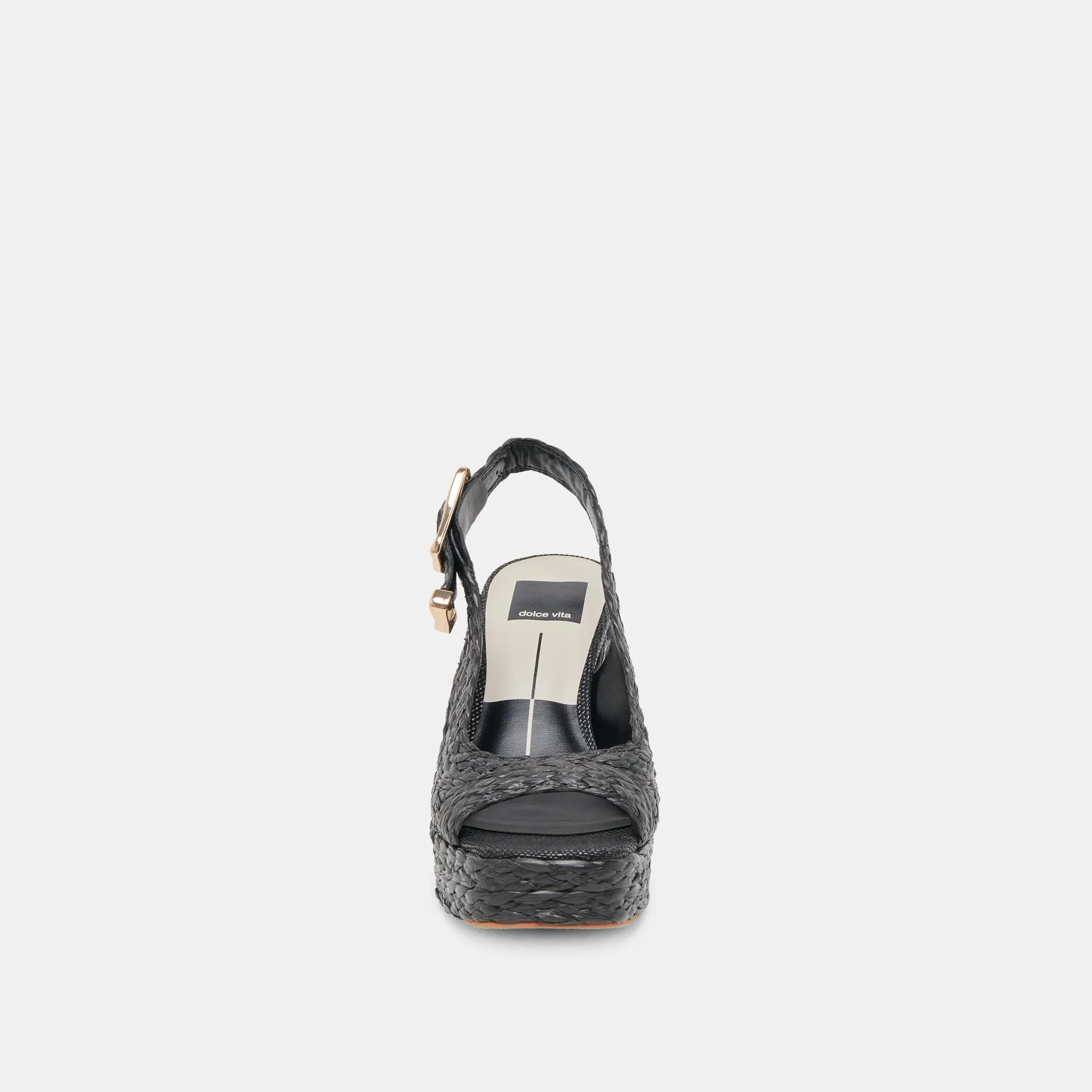 FLORES HEELS ONYX RAFFIA Dolce Vita
