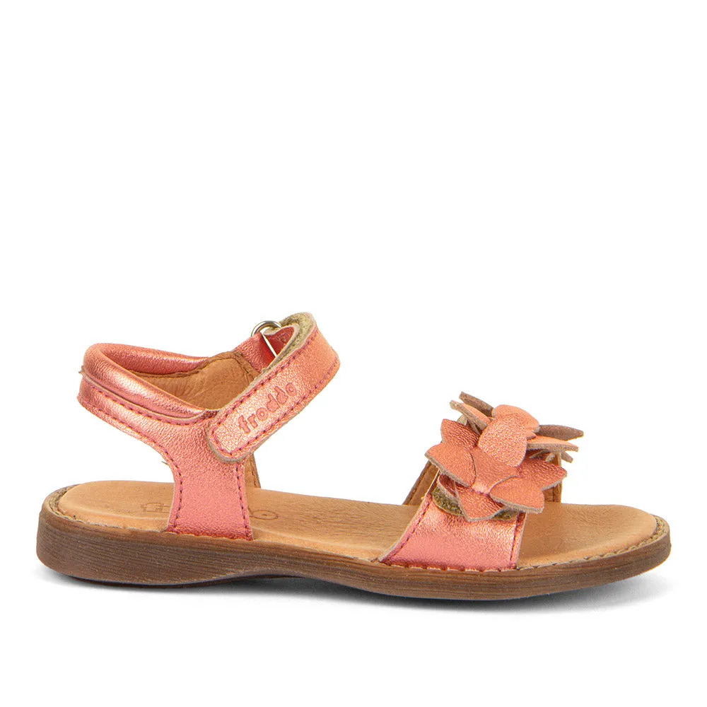 Froddo Girl's Lore Flowers Sandals - Coral