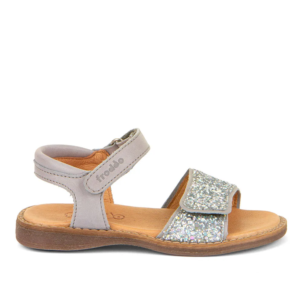 Froddo Girl's Lore Sparkle Sandals - Light Grey