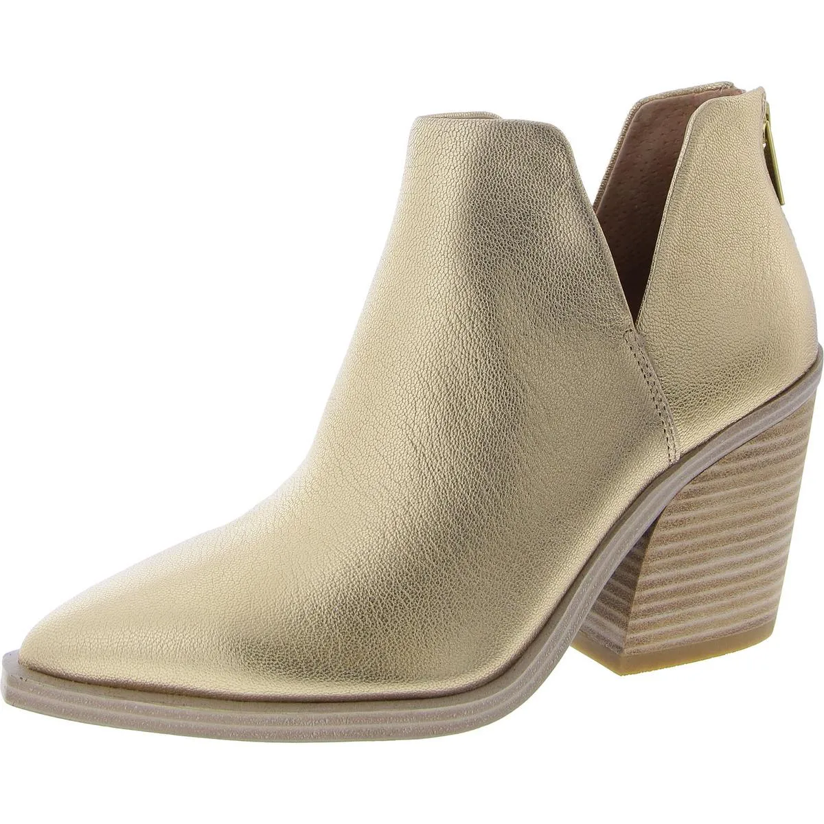 Gdgeta Womens Zipper Cut-Out Booties