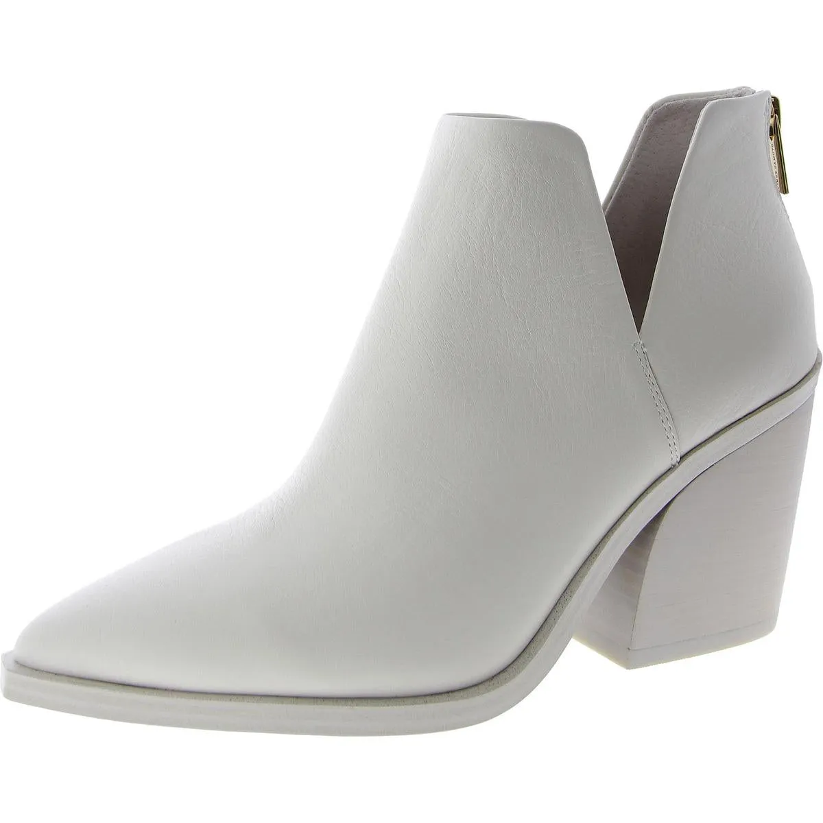Gdgeta Womens Zipper Cut-Out Booties