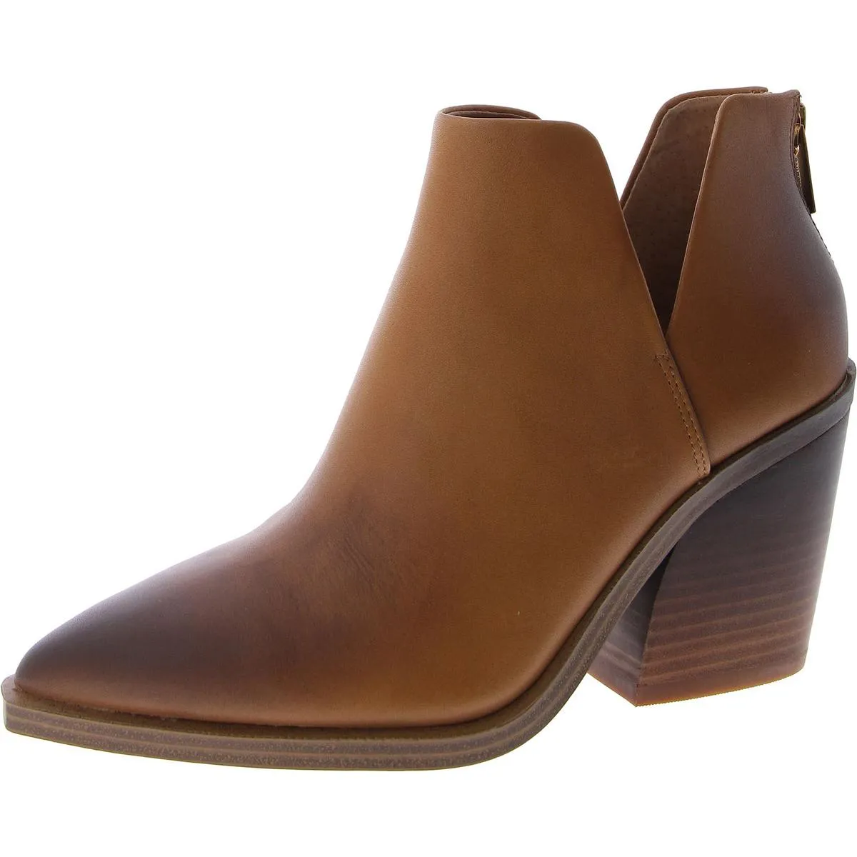 Gdgeta Womens Zipper Cut-Out Booties