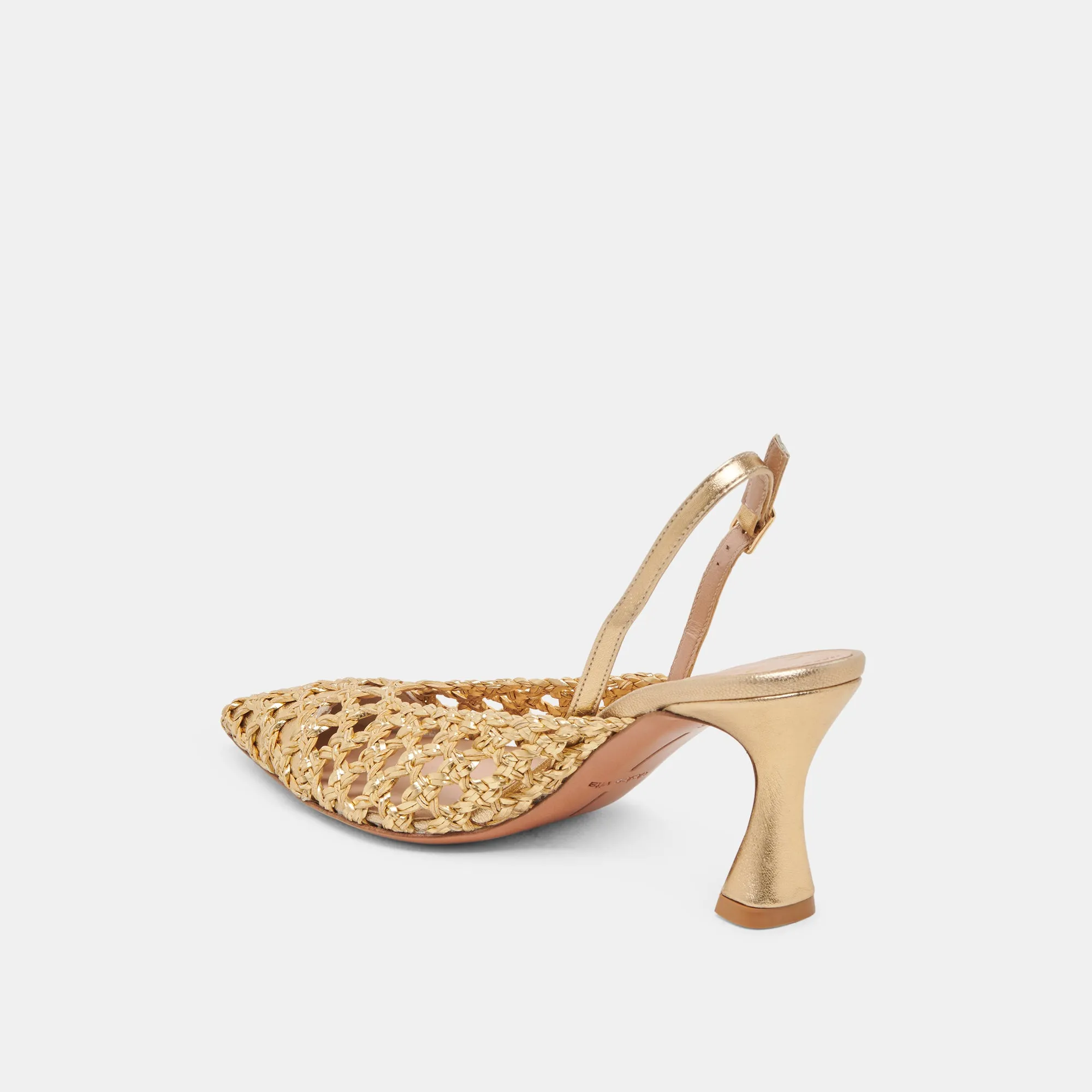GLORIA HEELS GOLD WOVEN Dolce Vita