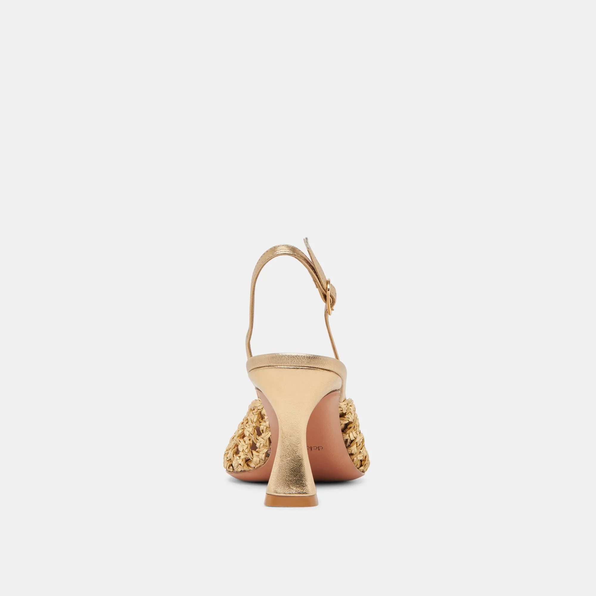 GLORIA HEELS GOLD WOVEN Dolce Vita