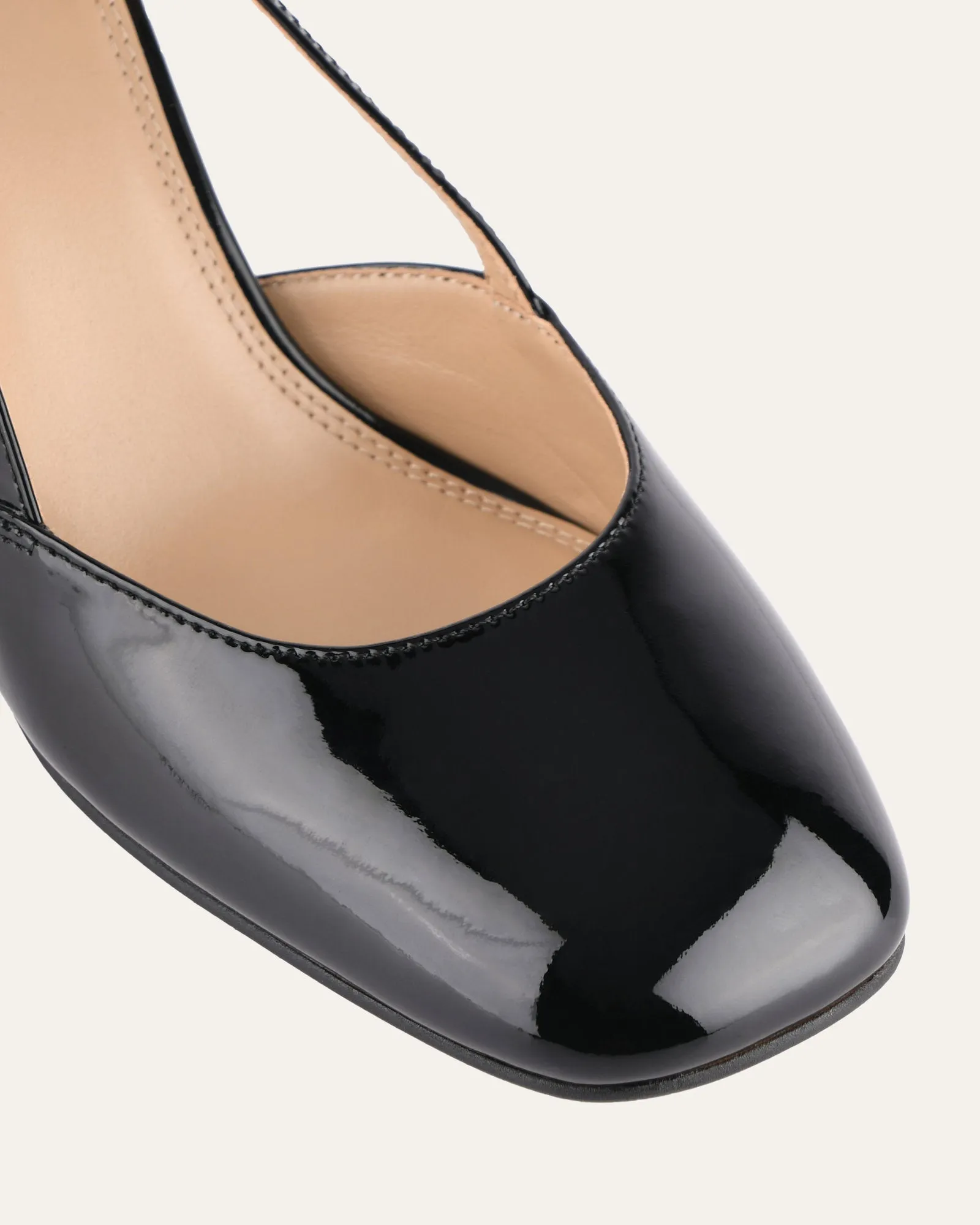 GLORIA HIGH HEELS BLACK PATENT Jo Mercer