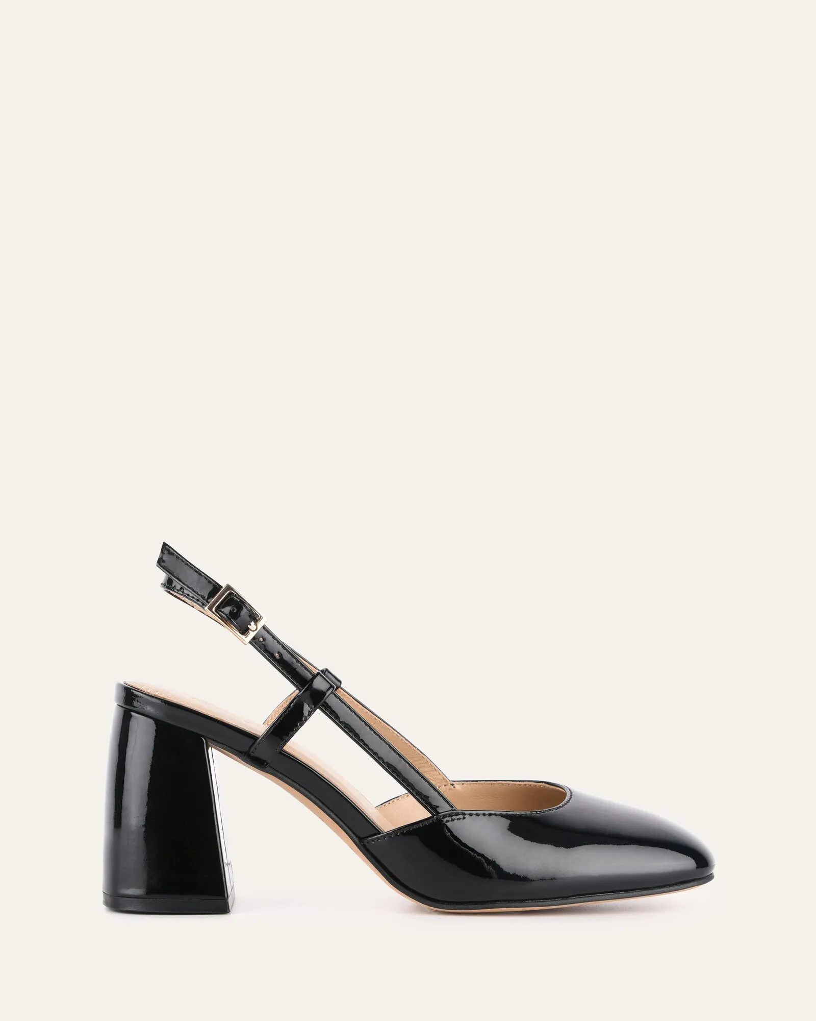 GLORIA HIGH HEELS BLACK PATENT Jo Mercer