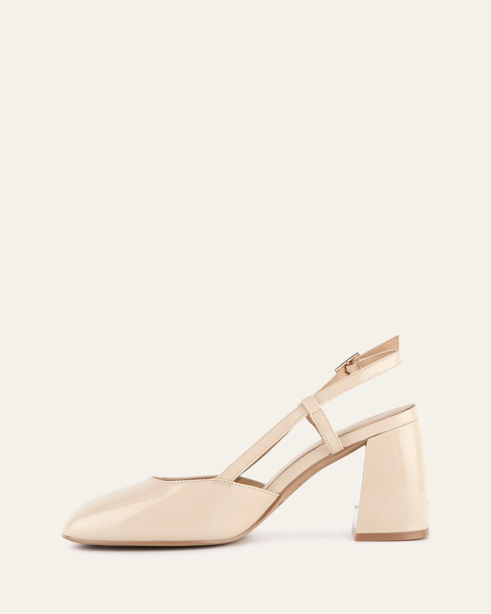 GLORIA HIGH HEELS SAND PATENT Jo Mercer
