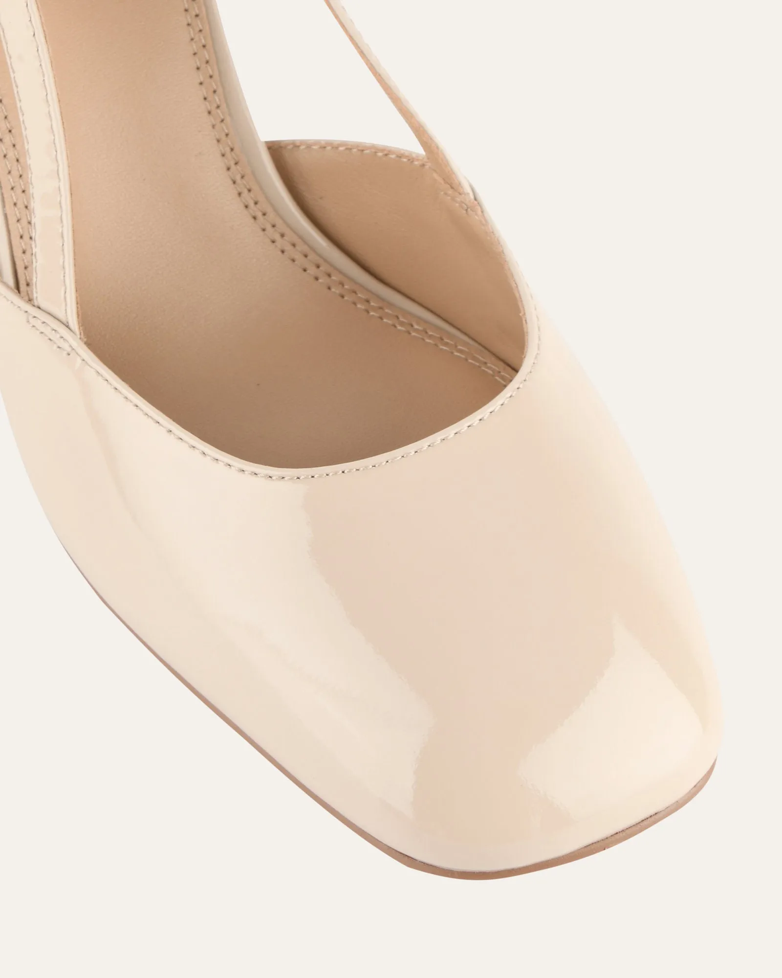 GLORIA HIGH HEELS SAND PATENT Jo Mercer