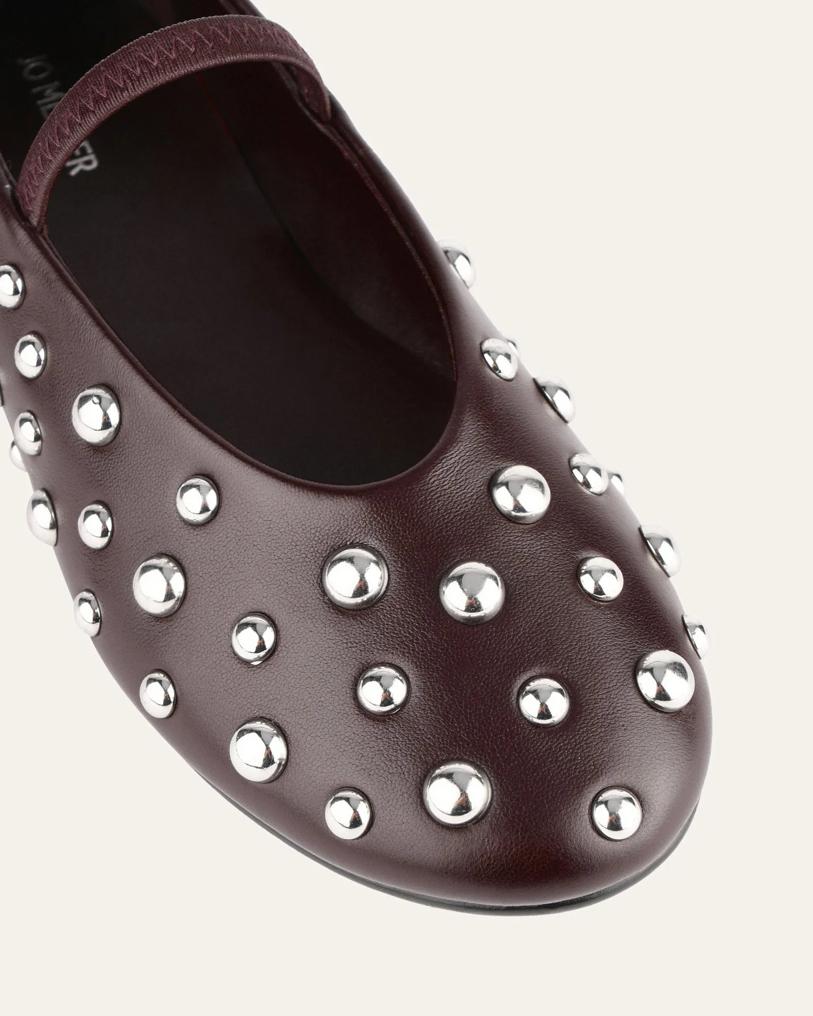 GOLDIE CASUAL FLATS MERLOT LEATHER Jo Mercer