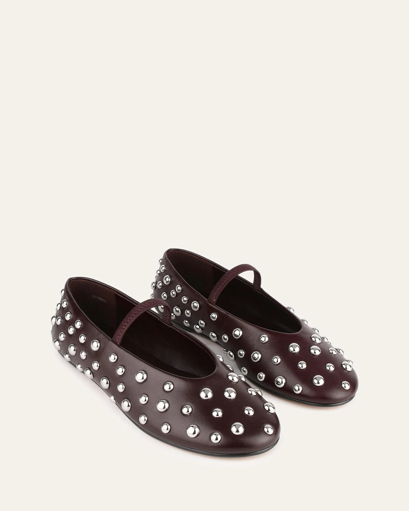 GOLDIE CASUAL FLATS MERLOT LEATHER Jo Mercer