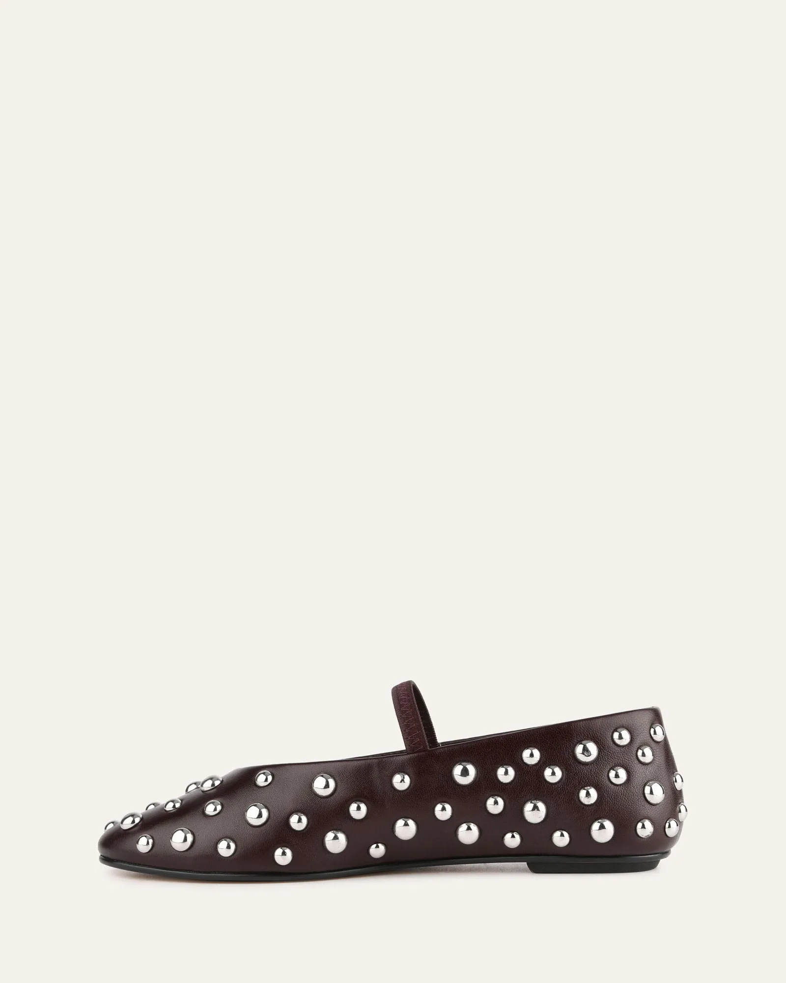 GOLDIE CASUAL FLATS MERLOT LEATHER Jo Mercer