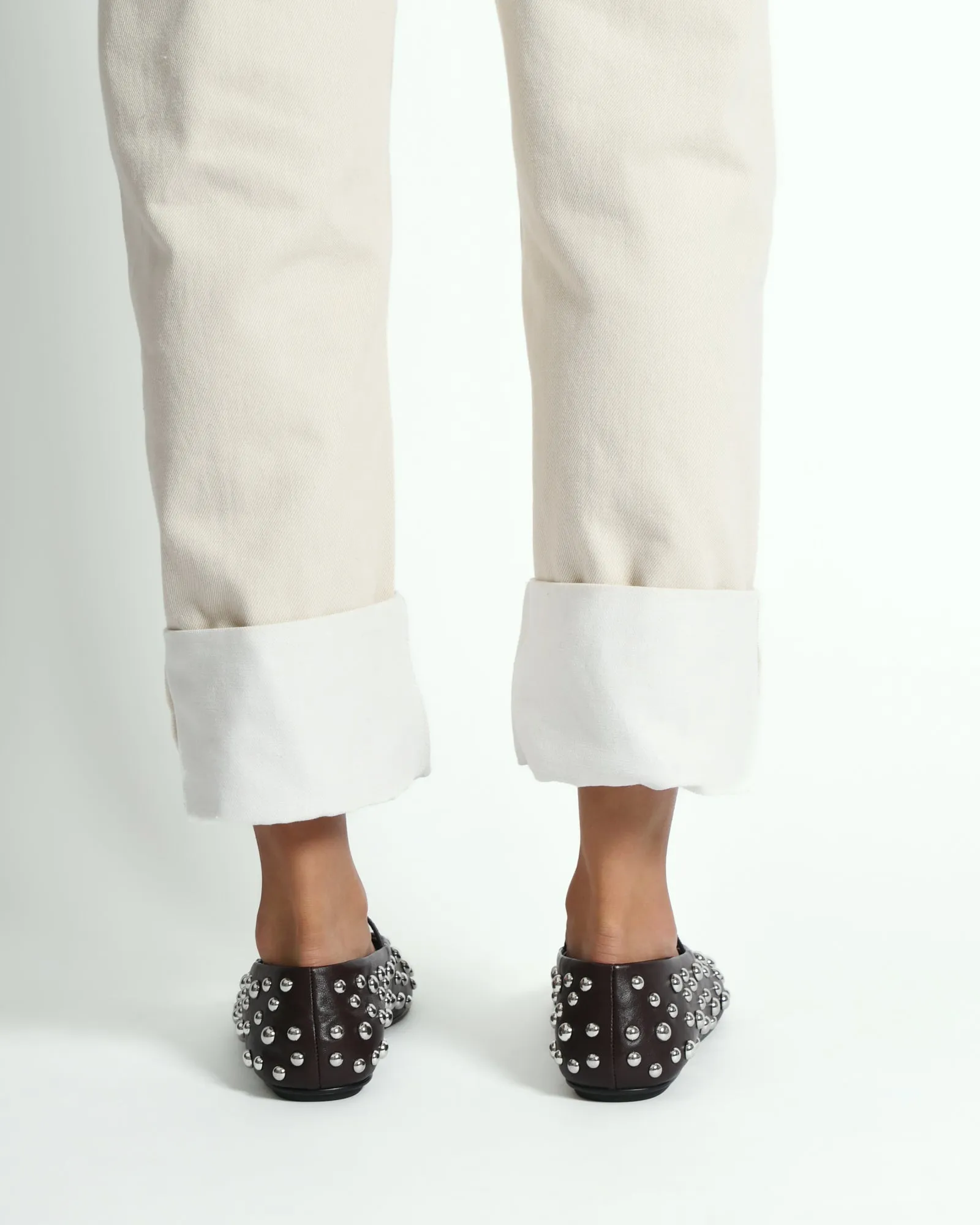 GOLDIE CASUAL FLATS MERLOT LEATHER Jo Mercer