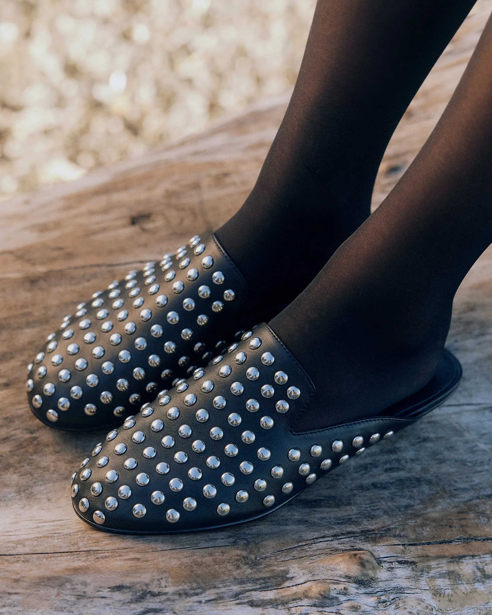 GRACIE CASUAL FLATS BLACK LEATHER Jo Mercer