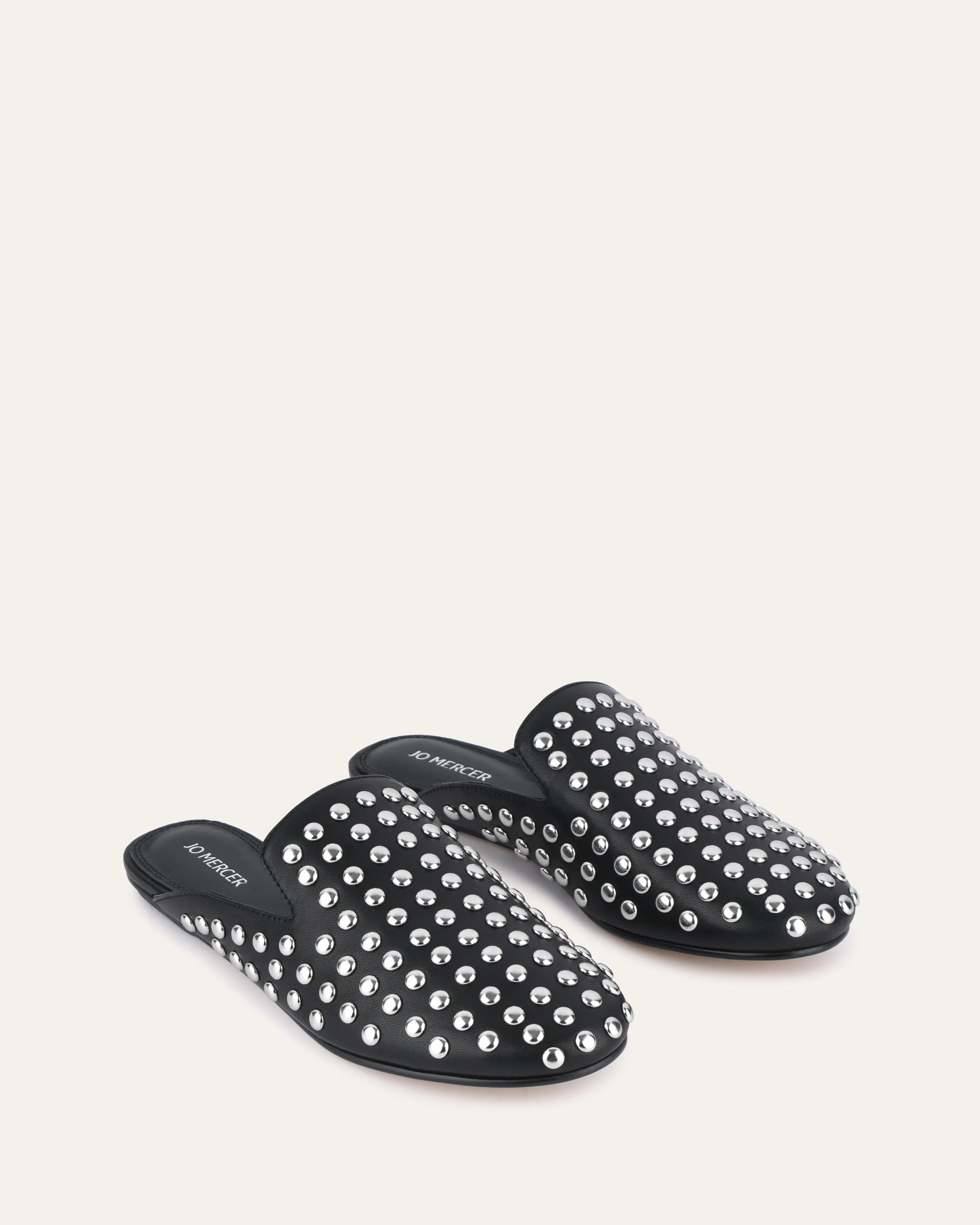 GRACIE CASUAL FLATS BLACK LEATHER Jo Mercer