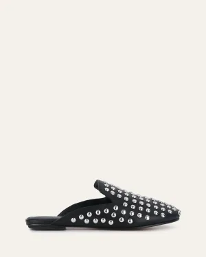 GRACIE CASUAL FLATS BLACK LEATHER Jo Mercer