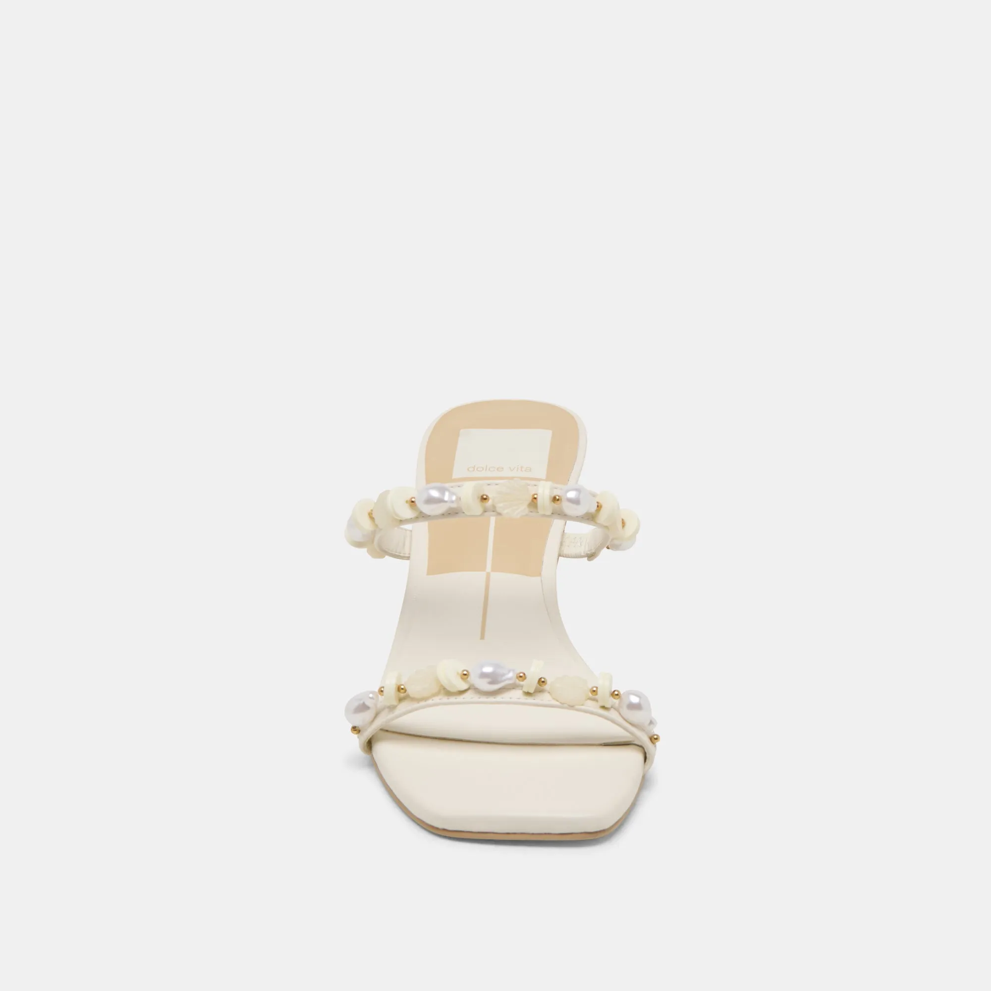 GRASON HEELS WHITE LEATHER Dolce Vita