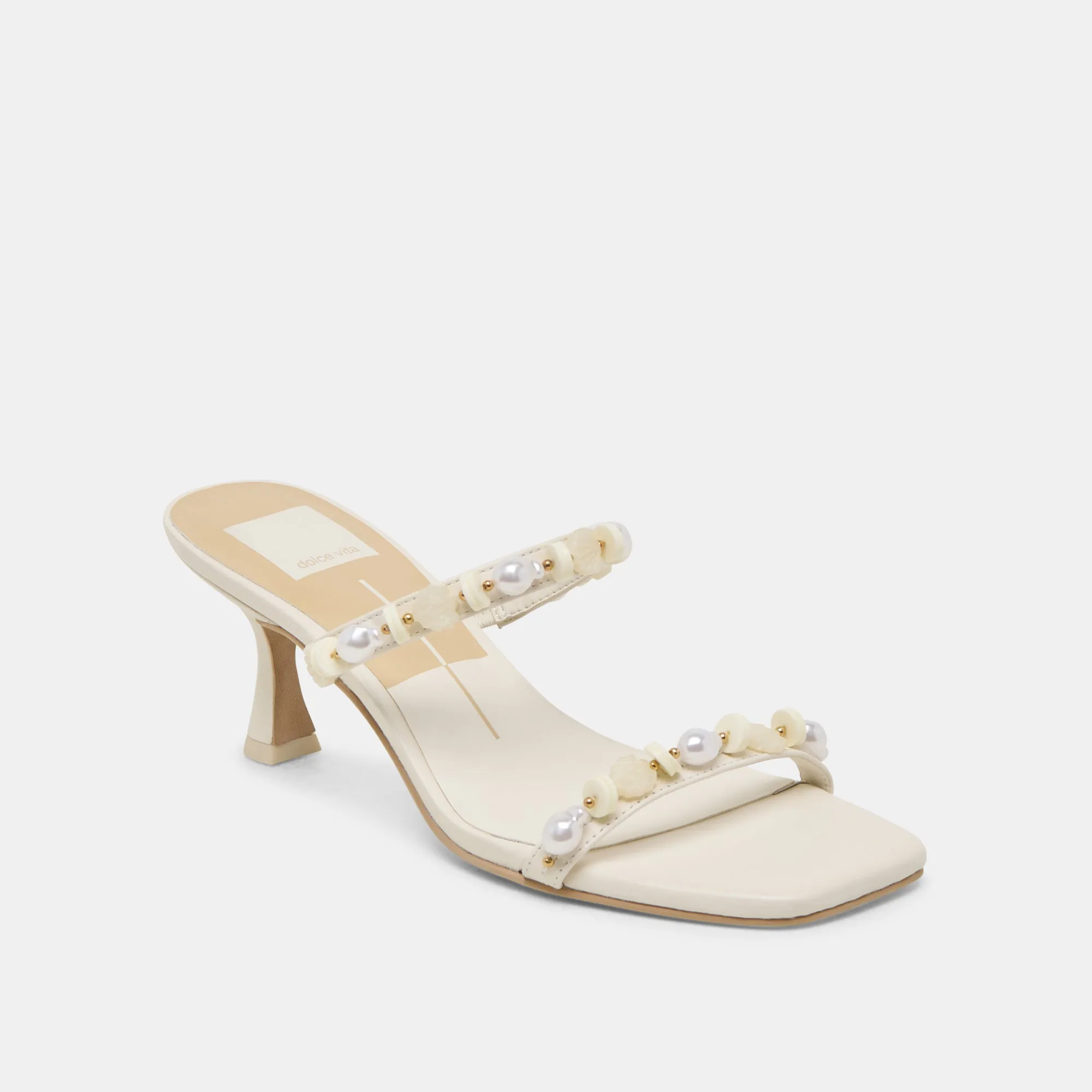 GRASON HEELS WHITE LEATHER Dolce Vita
